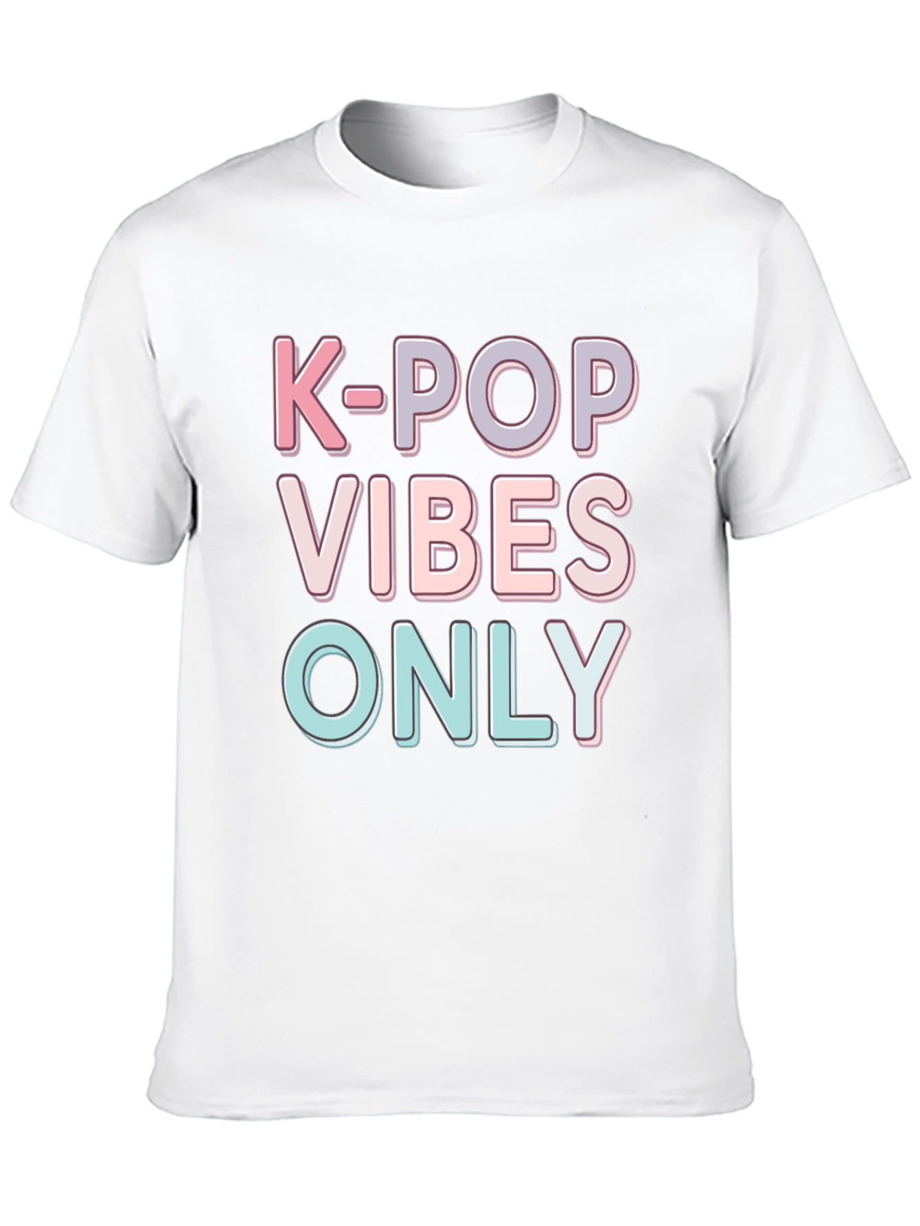 K-Pop Vibes Only Black Graphic Tee
