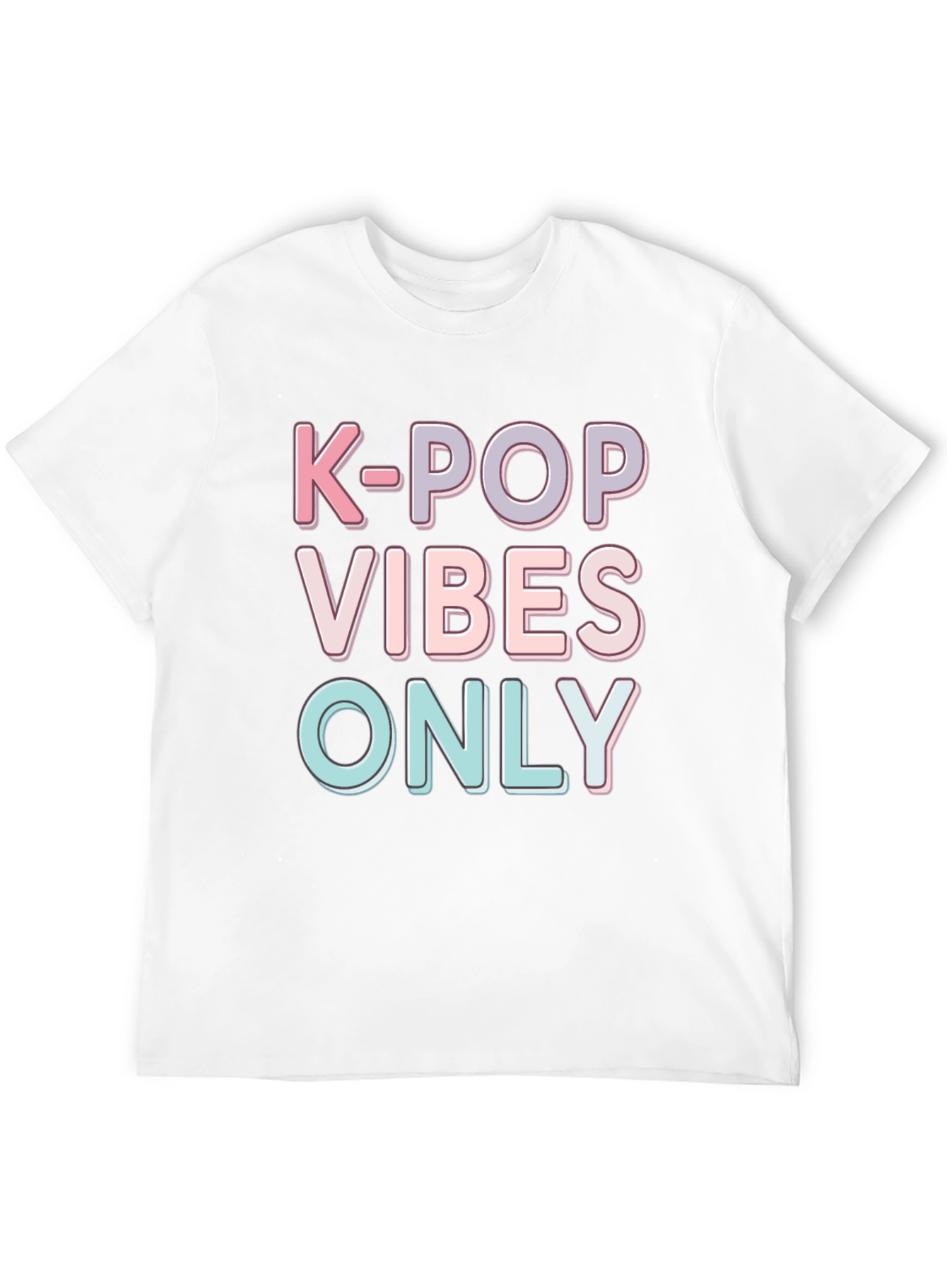 K-Pop Vibes Only Black Graphic Tee