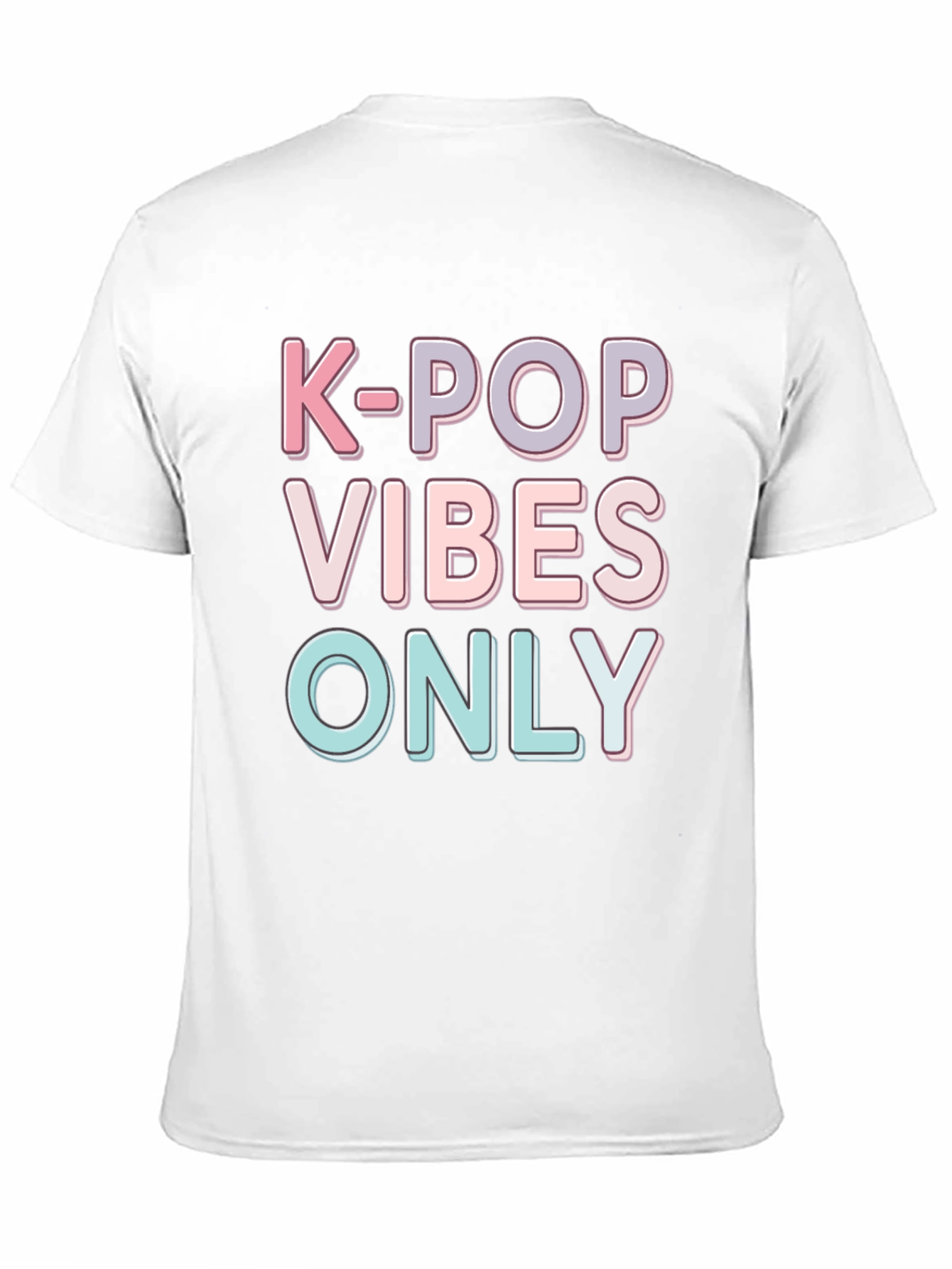 K-Pop Vibes Only Black Graphic Tee