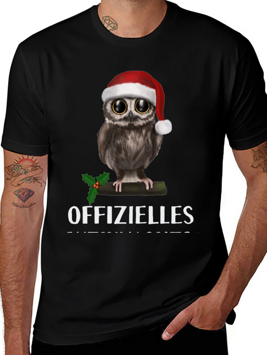 Festive Owl T-Shirt: Offizielles Christmas Cheer!