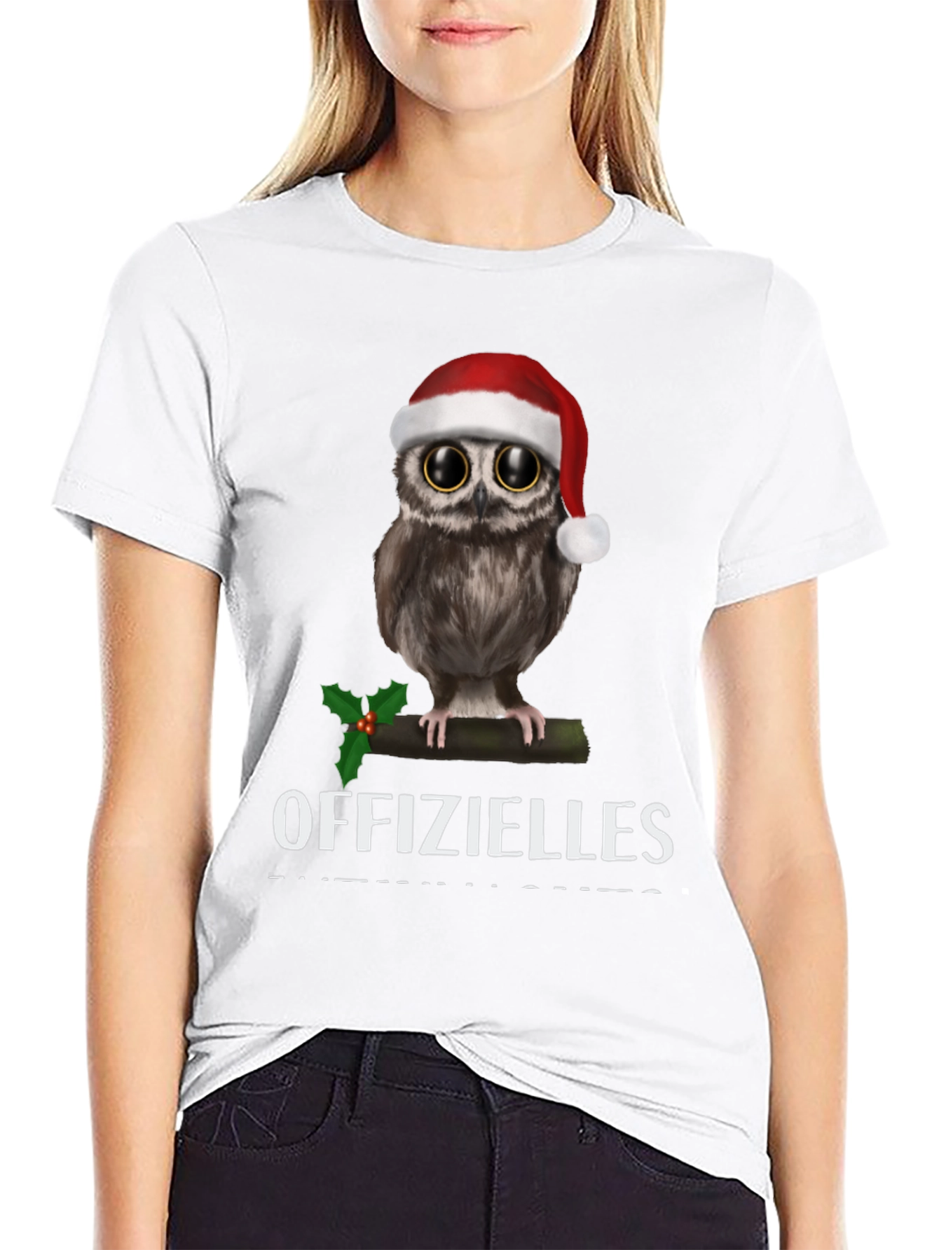 Festive Owl T-Shirt: Offizielles Christmas Cheer!