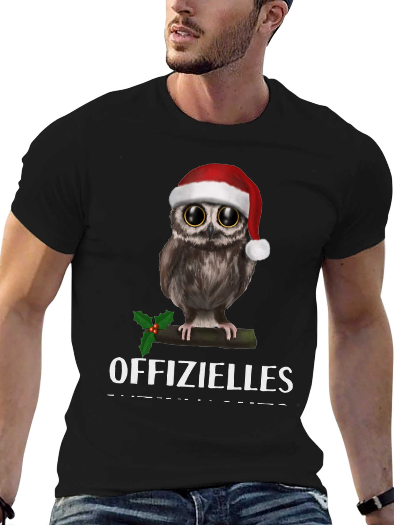 Festive Owl T-Shirt: Offizielles Christmas Cheer!
