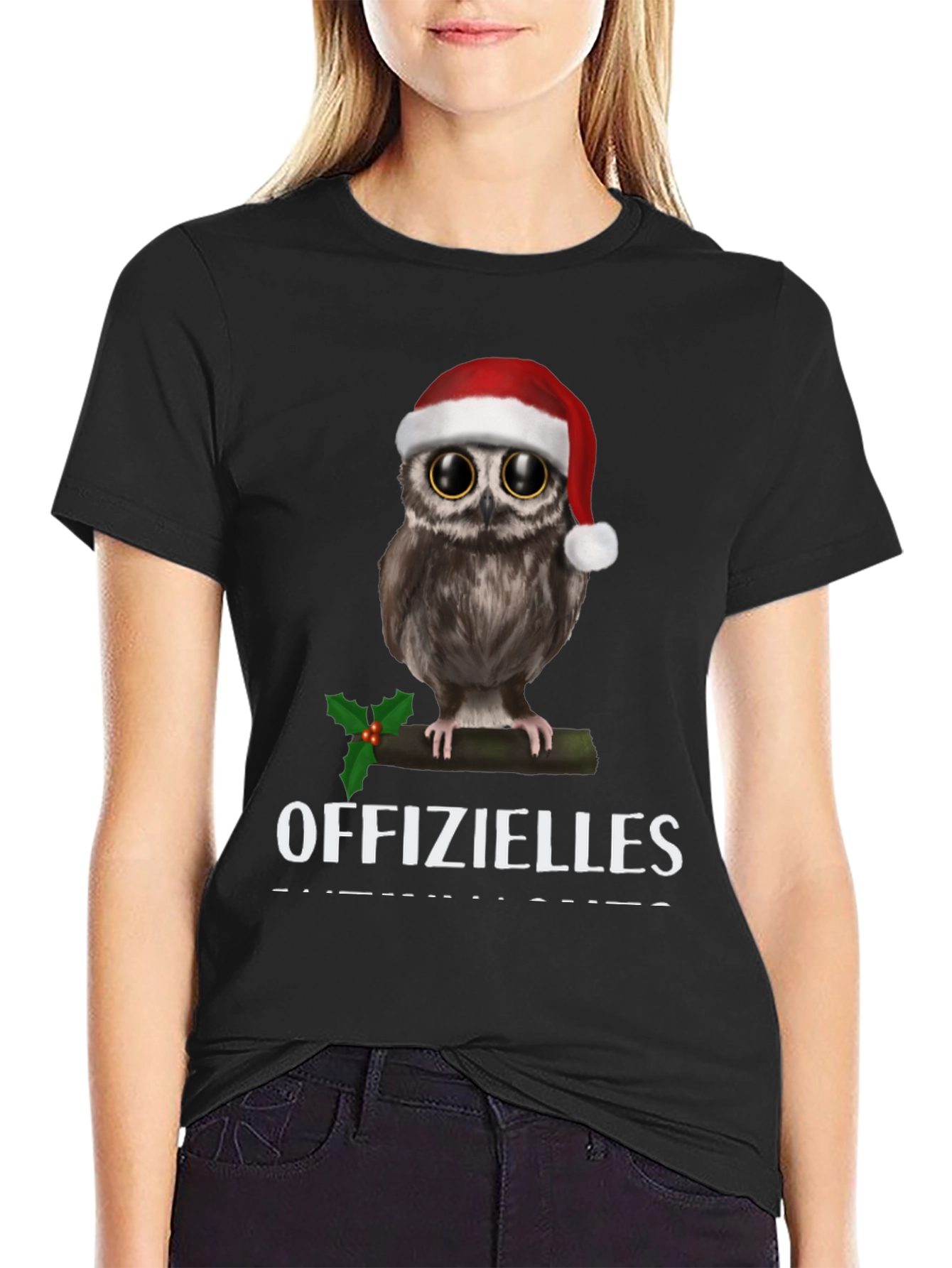 Festive Owl T-Shirt: Offizielles Christmas Cheer!