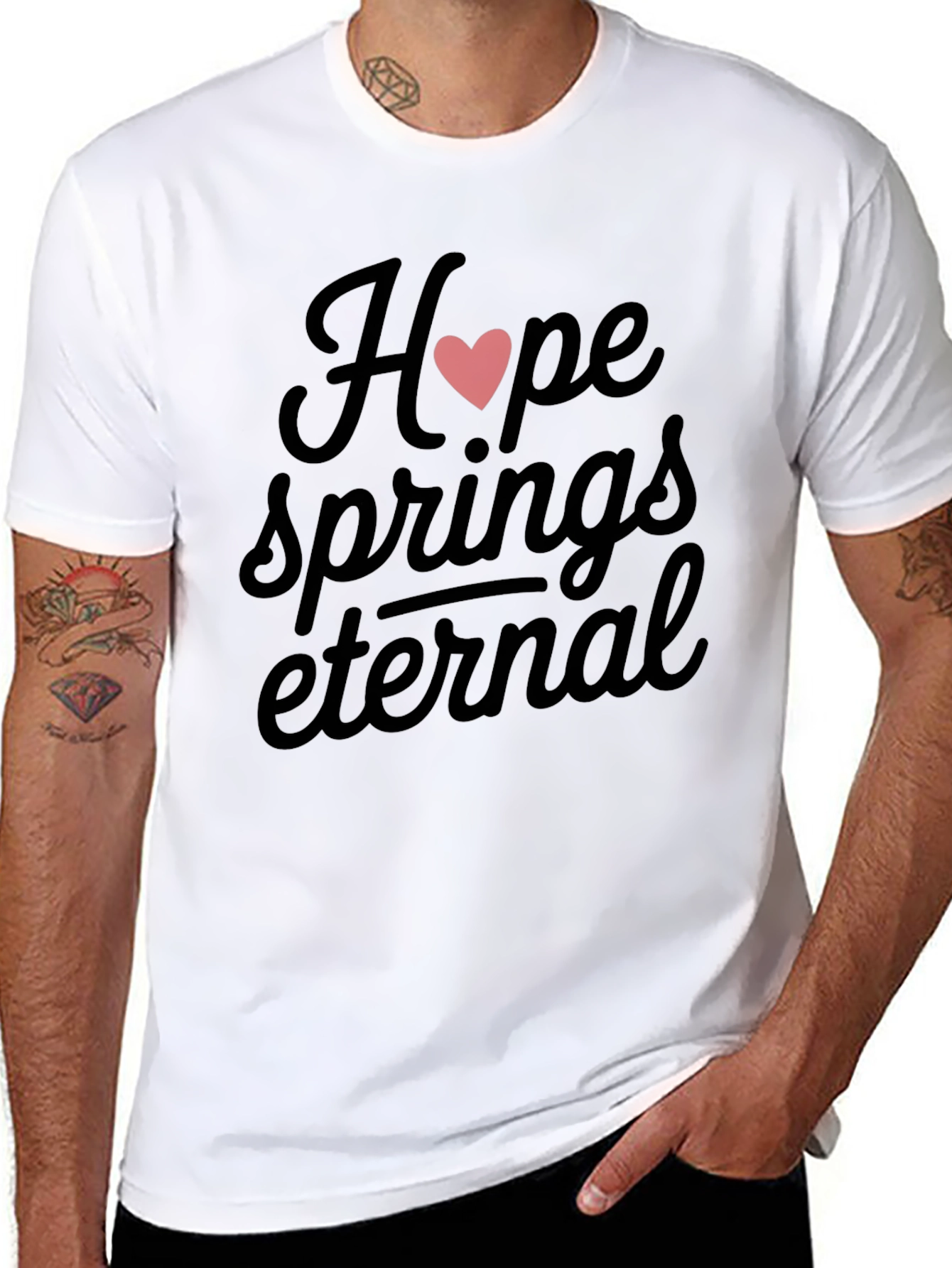 Hope Springs Eternal Graphic Tee - Black