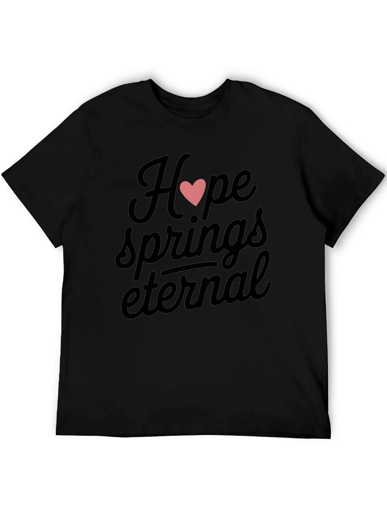 Hope Springs Eternal Graphic Tee - Black
