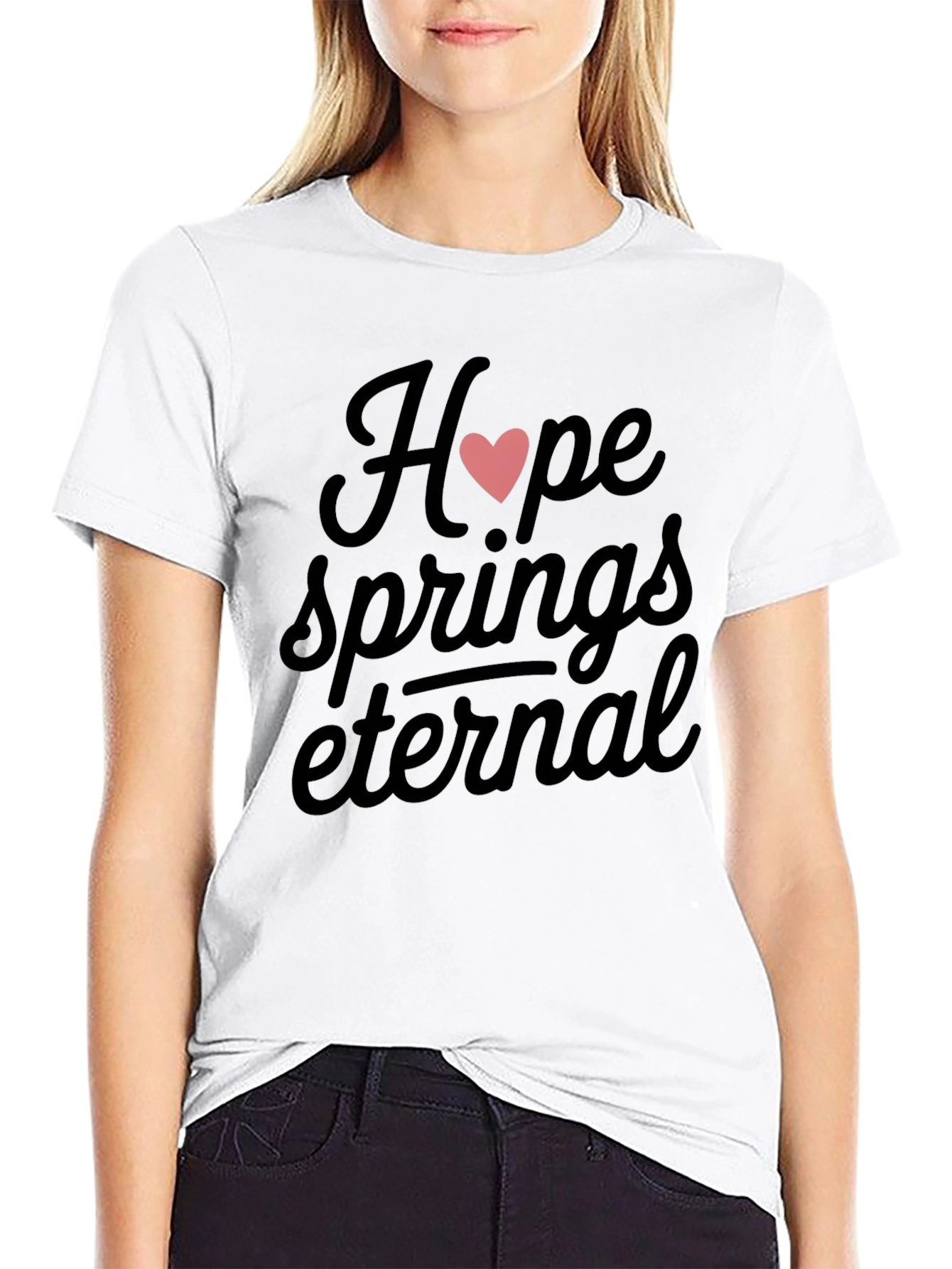 Hope Springs Eternal Graphic Tee - Black