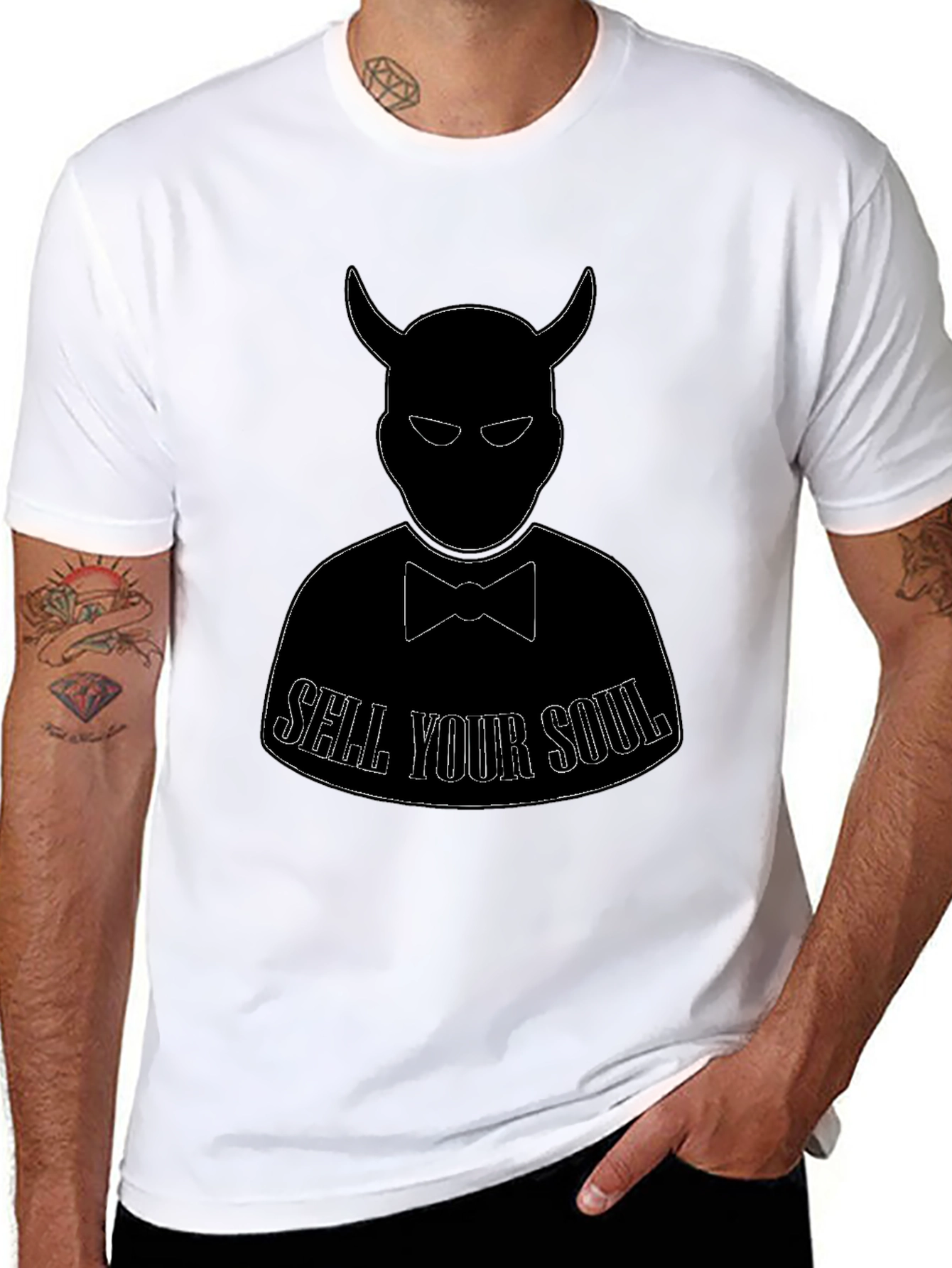 Sell Your Soul Devil Graphic T-Shirt