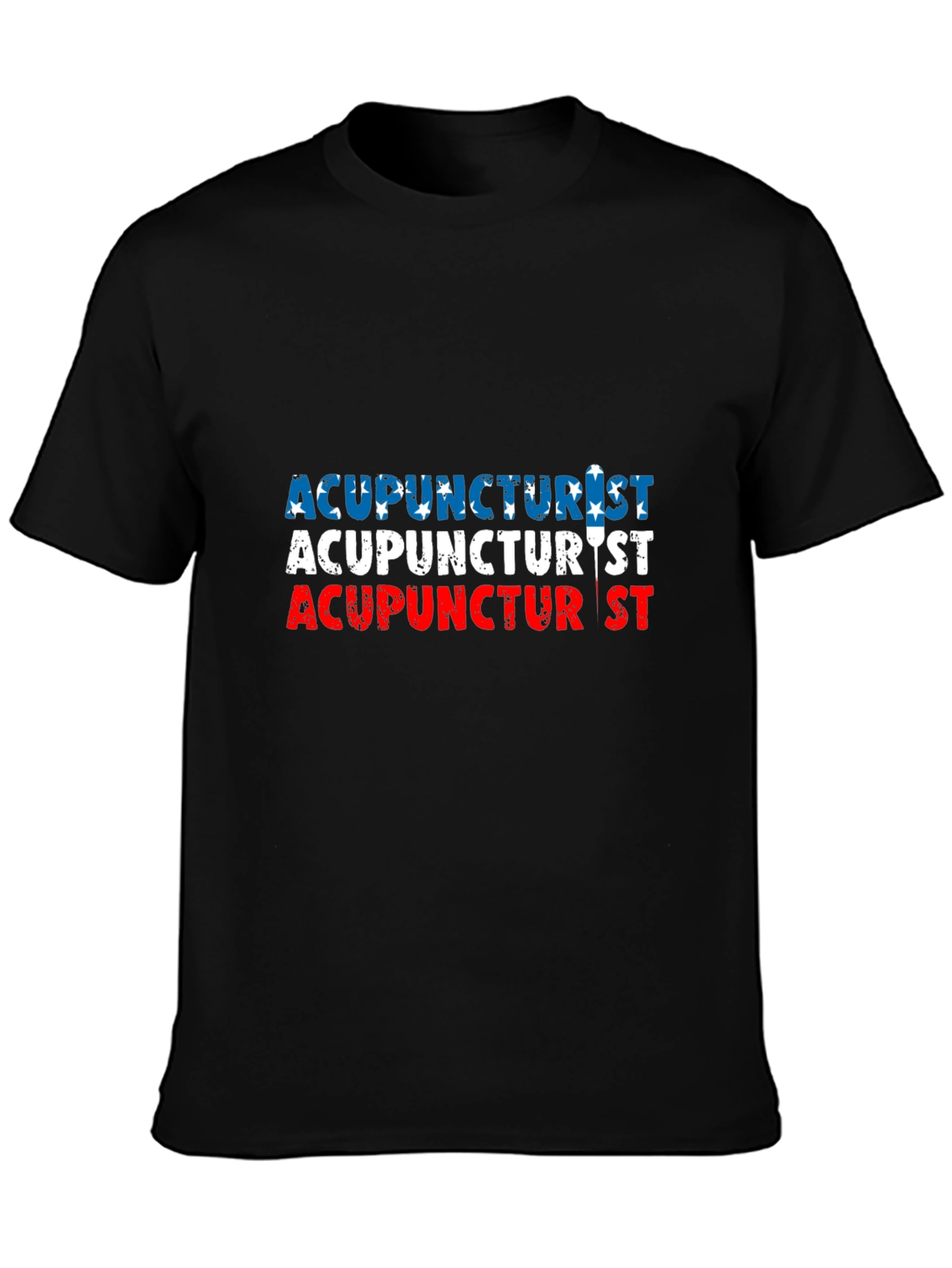 Acupuncturist American Flag T-Shirt
