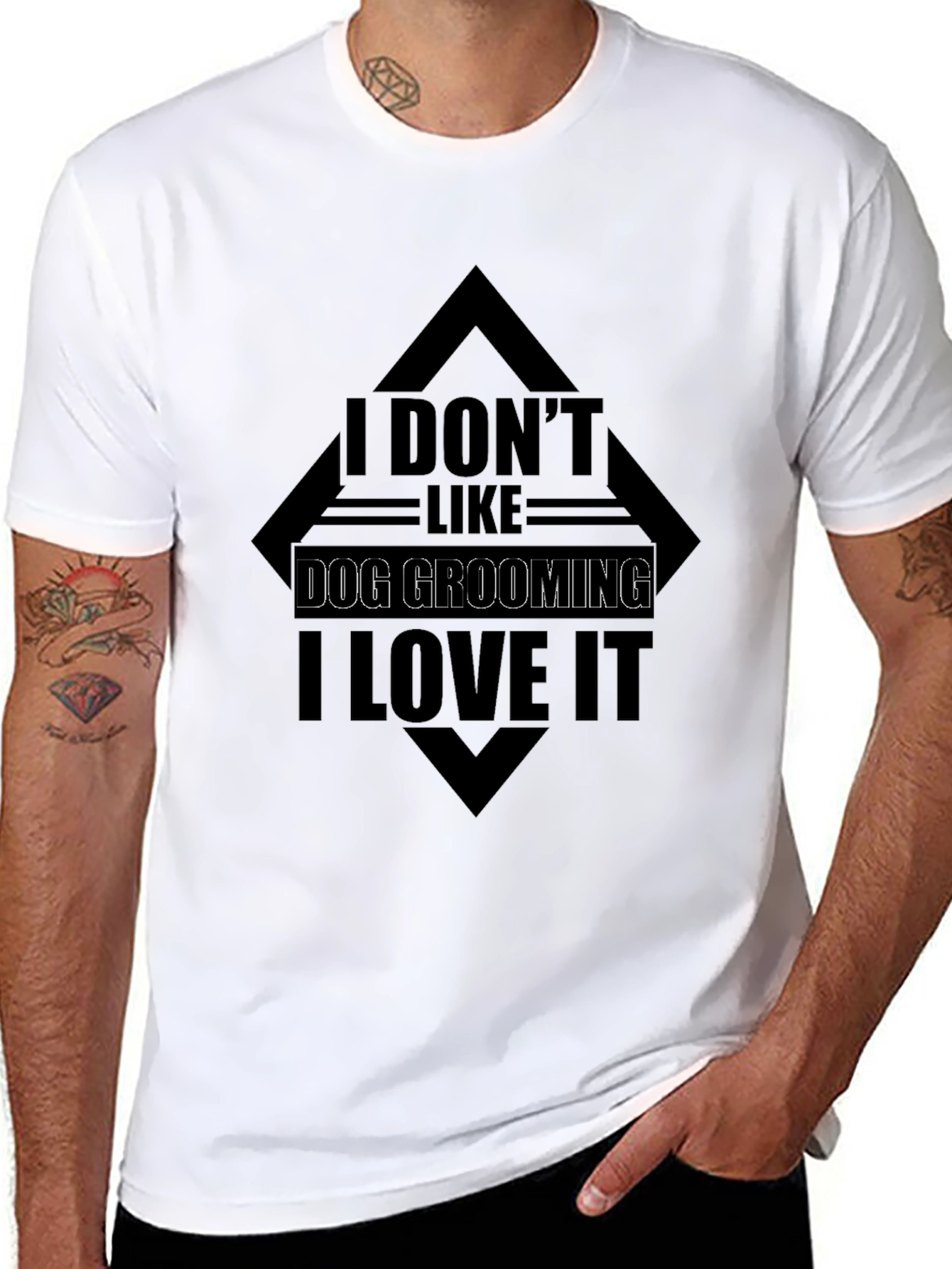 Dog Grooming Lover T-Shirt - Unisex Black Tee