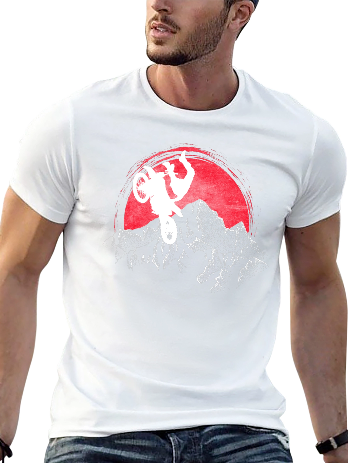 Motocross Sunset Graphic Tee