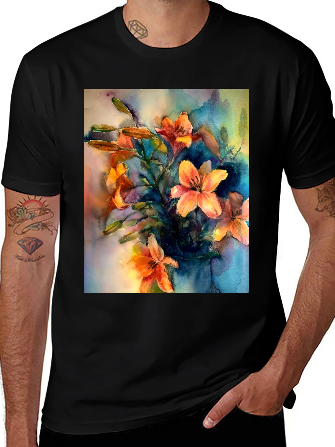 Floral Watercolor T-Shirt