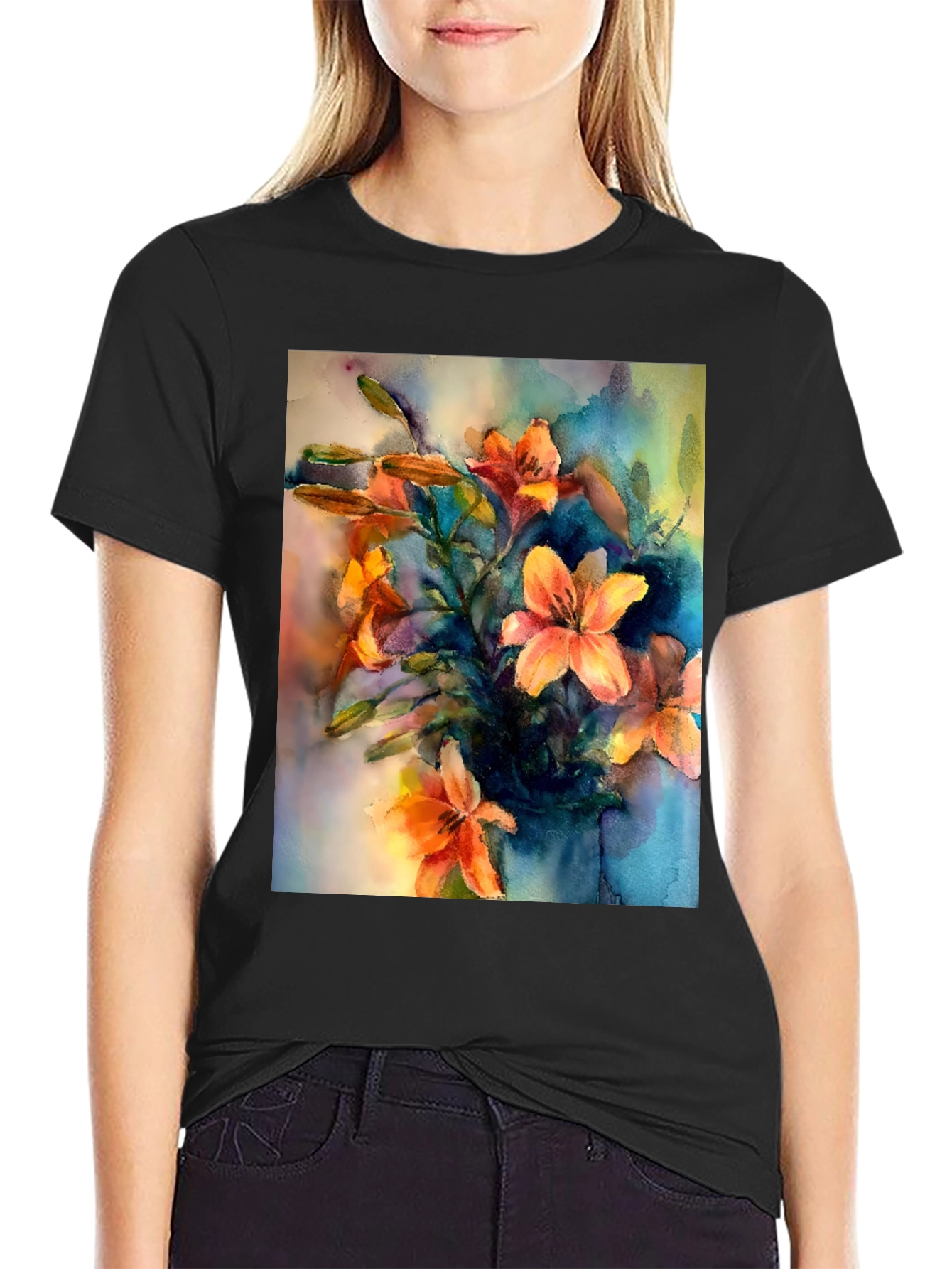 Floral Watercolor T-Shirt