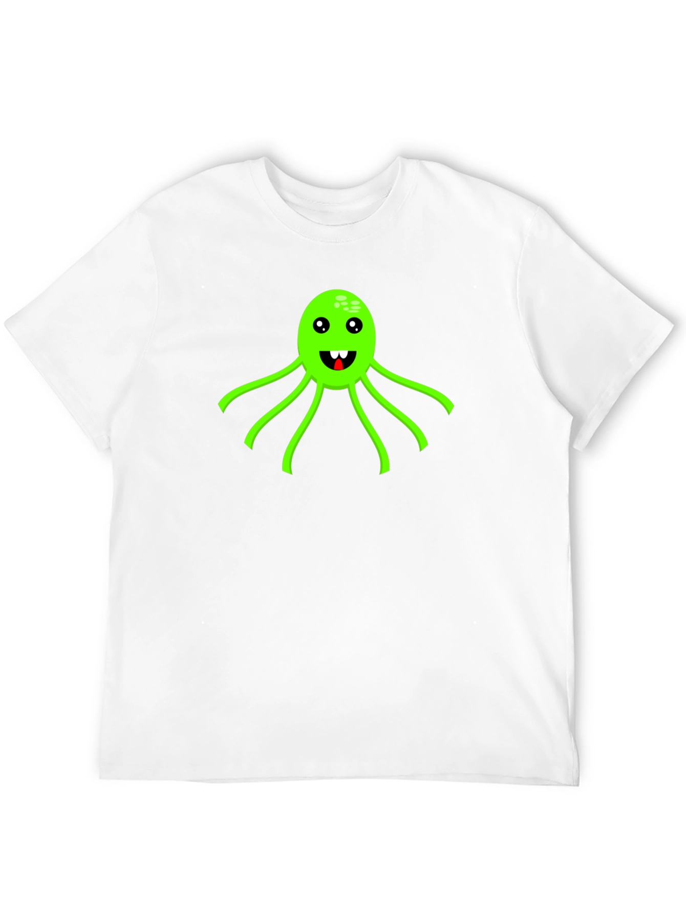 Funny Octopus Graphic Black T-Shirt