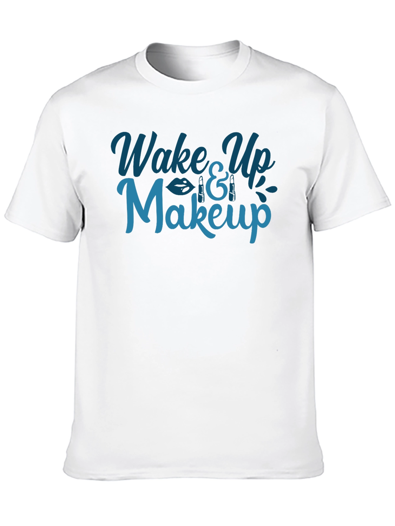 Wake Up and Makeup Graphic Tee
