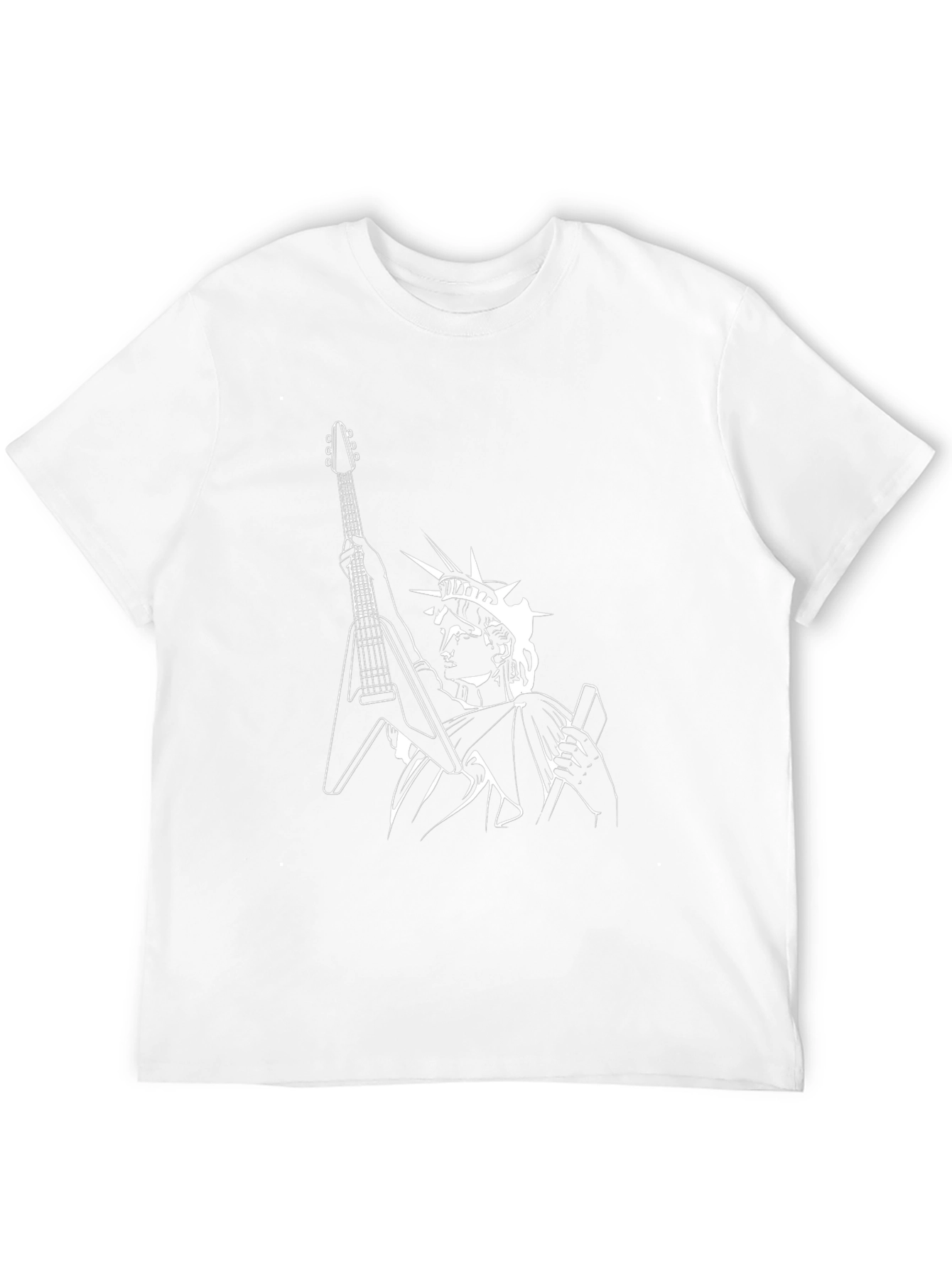 Statue of Liberty Guitar T-Shirt - Black