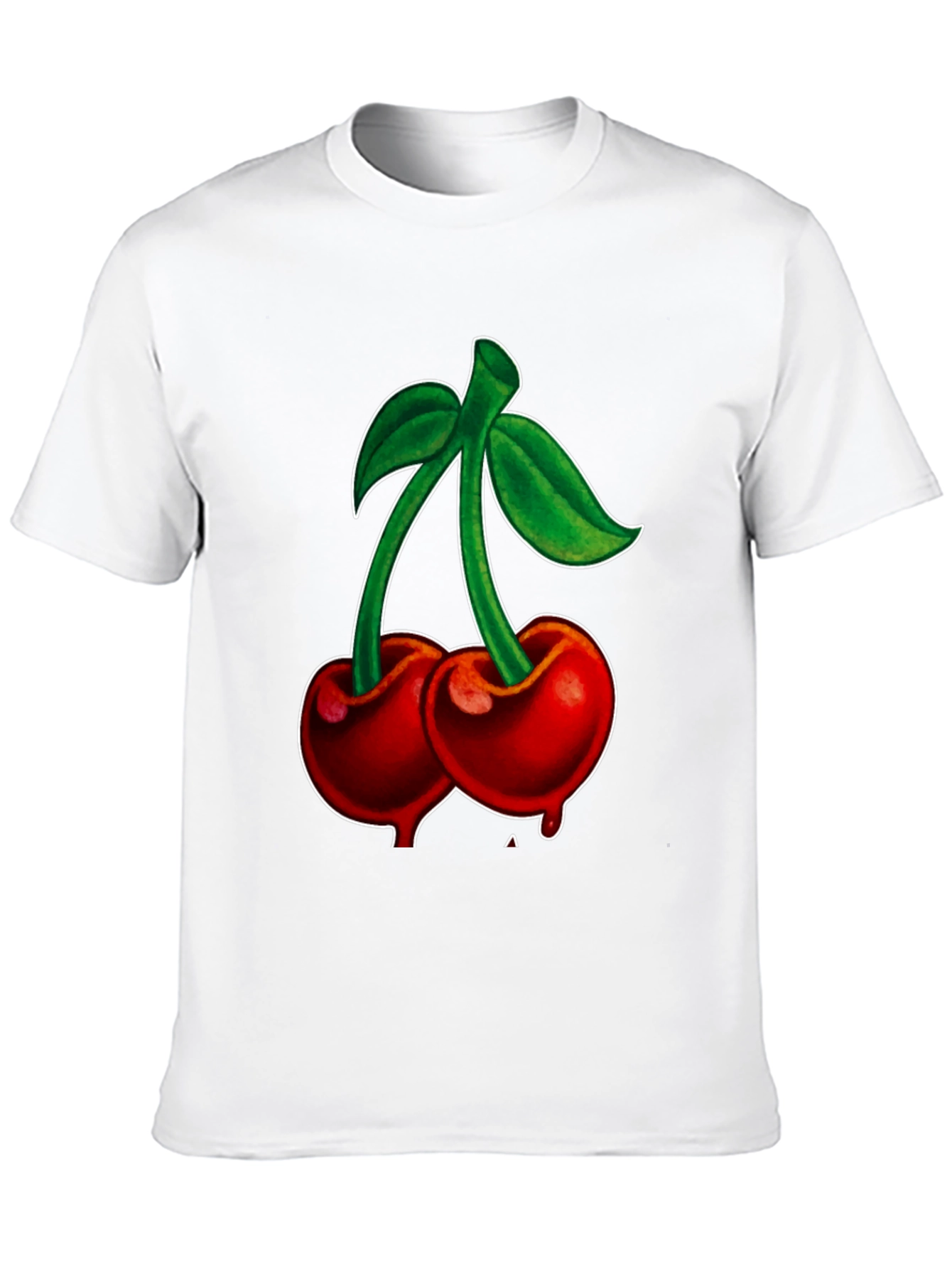 Cherry Graphic Black T-Shirt