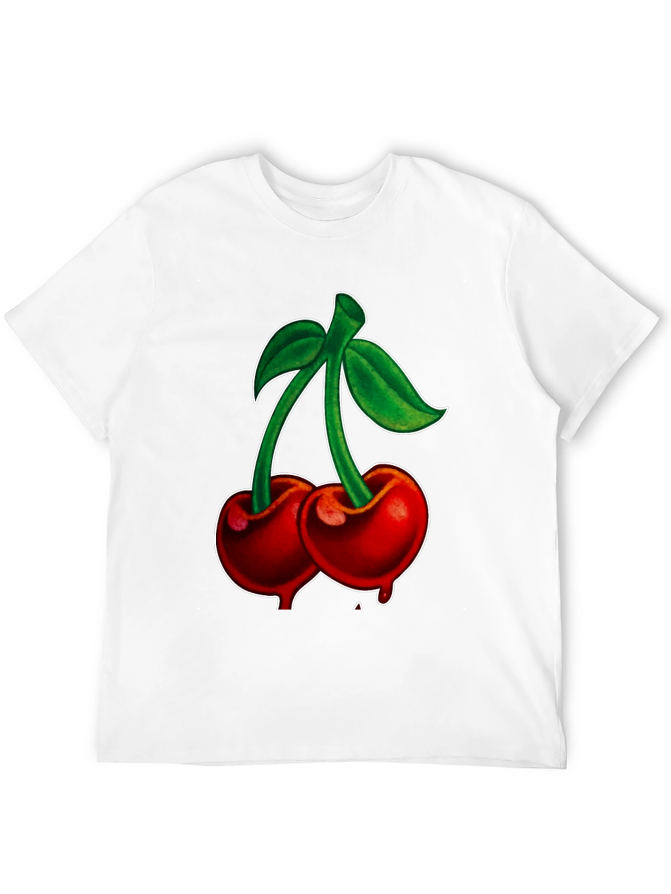 Cherry Graphic Black T-Shirt