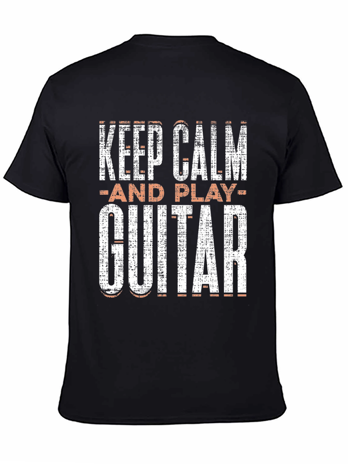 Keep Calm and Play Guitar T-Shirt - Black