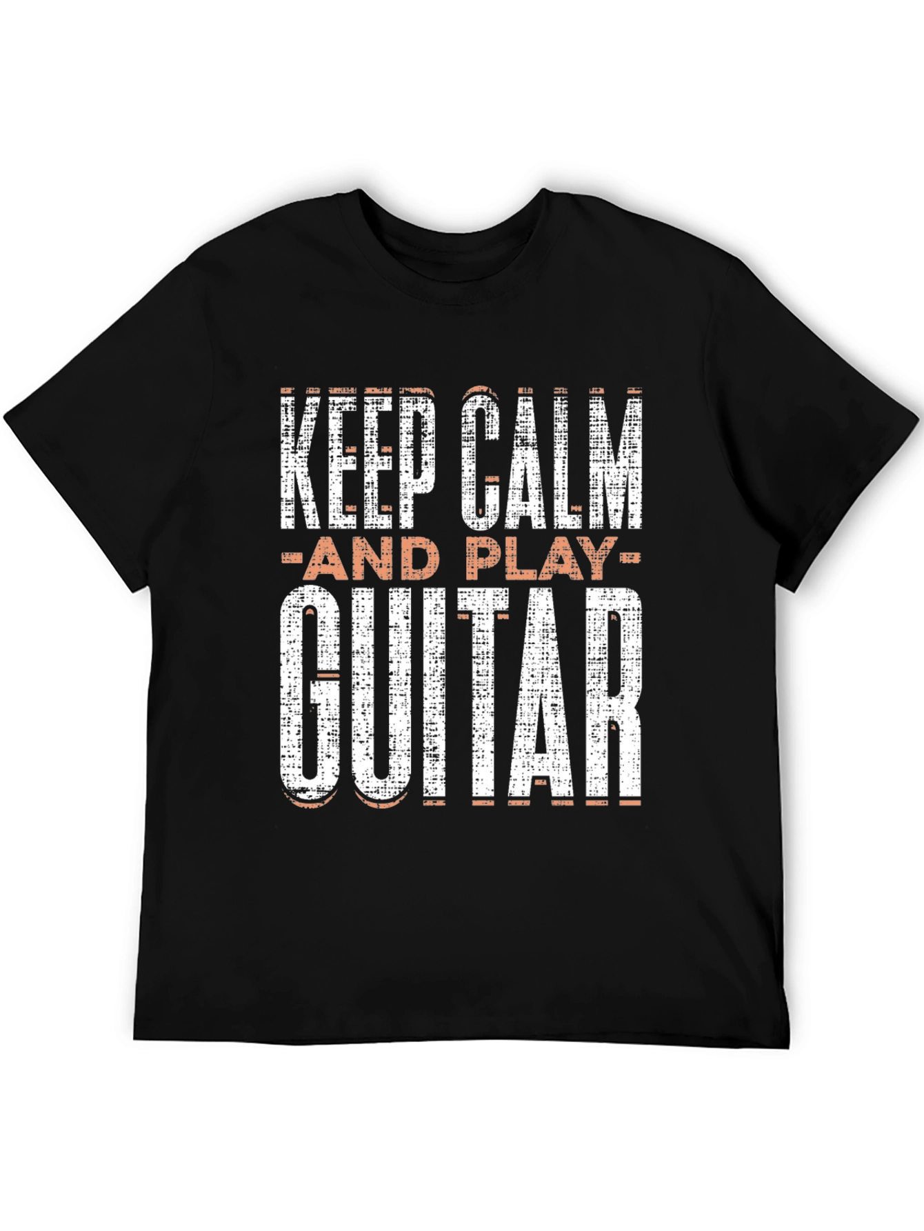 Keep Calm and Play Guitar T-Shirt - Black