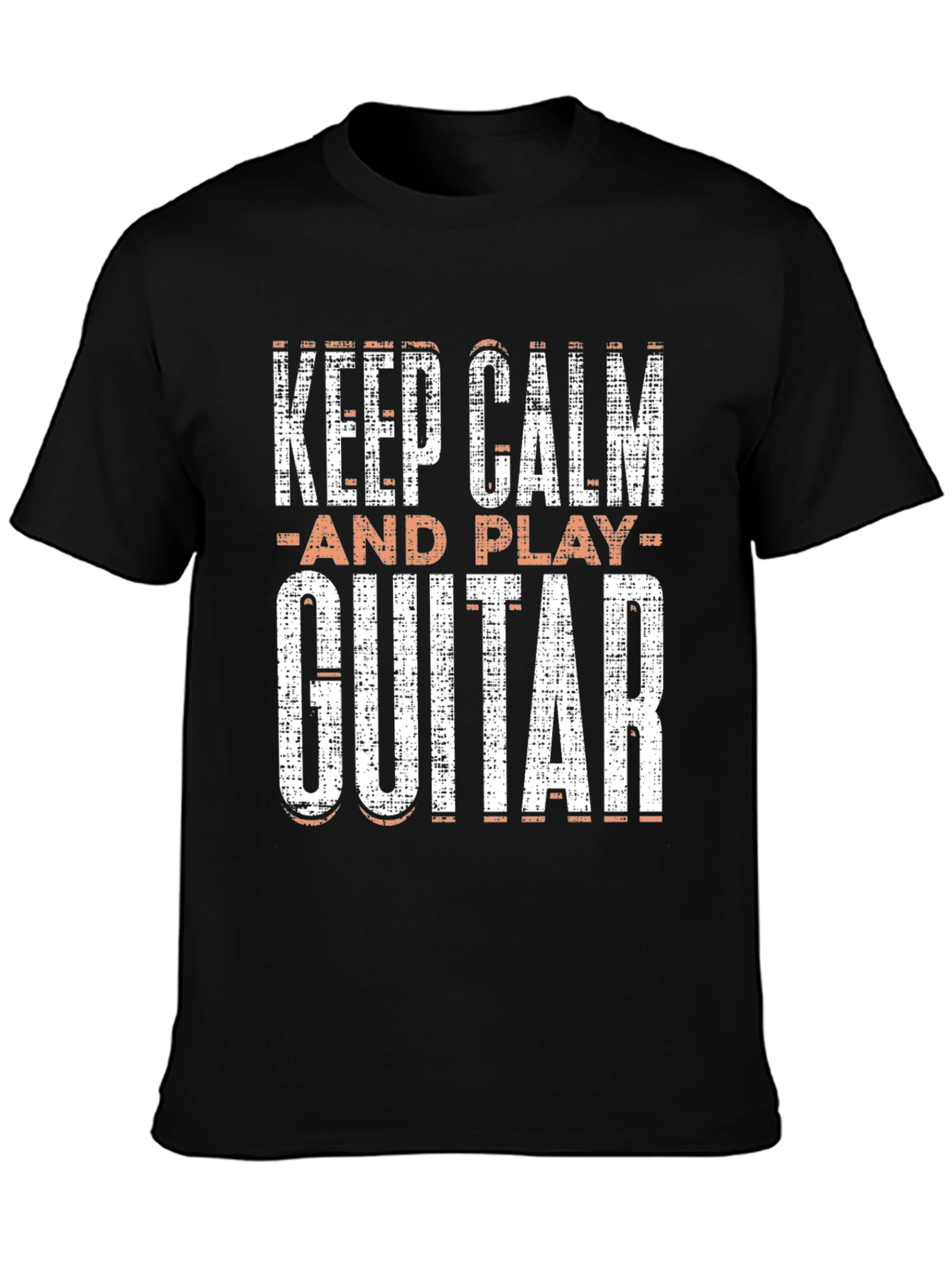 Keep Calm and Play Guitar T-Shirt - Black