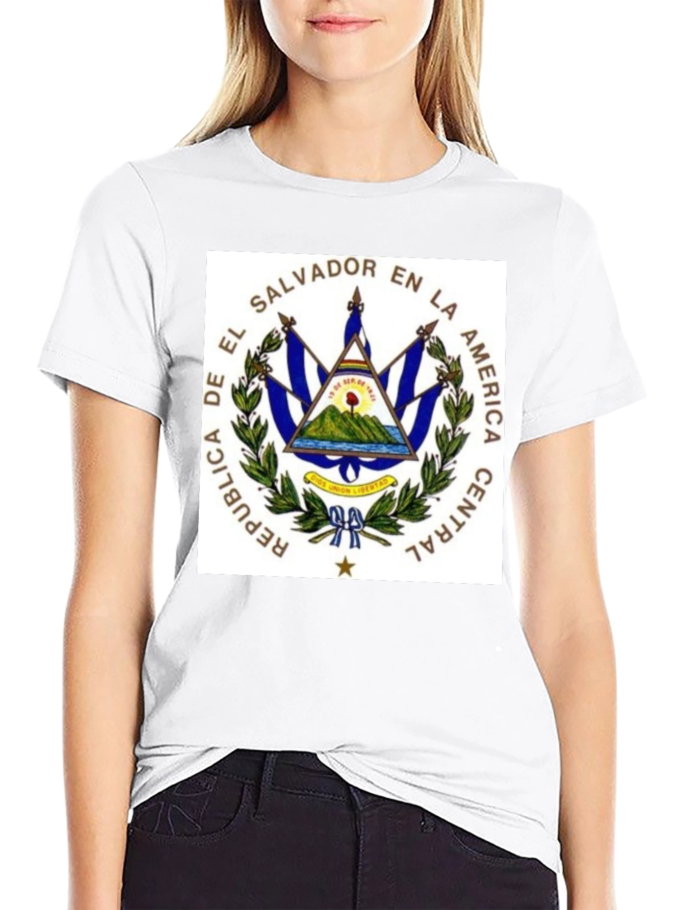 El Salvador Flag Graphic T-Shirt