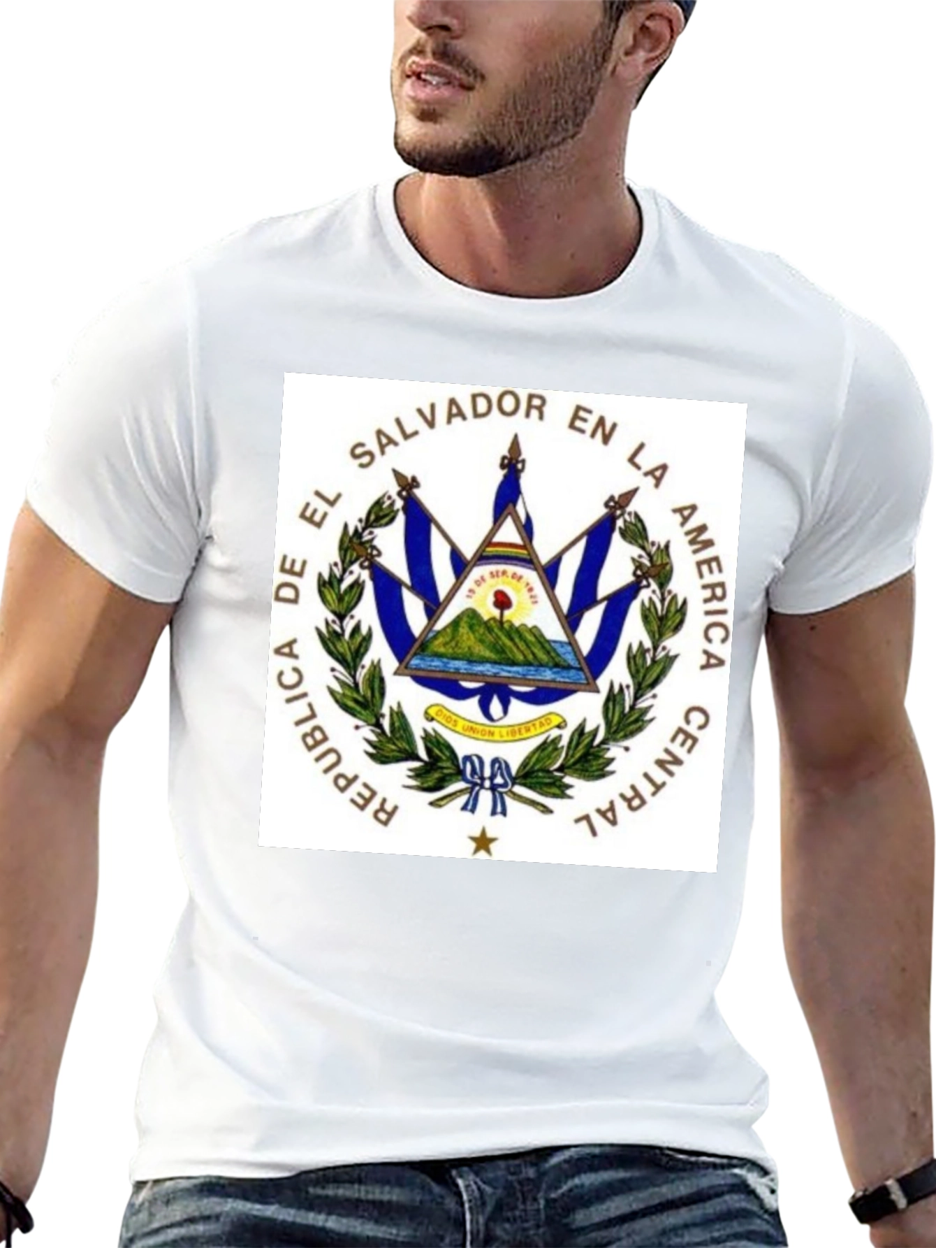 El Salvador Flag Graphic T-Shirt