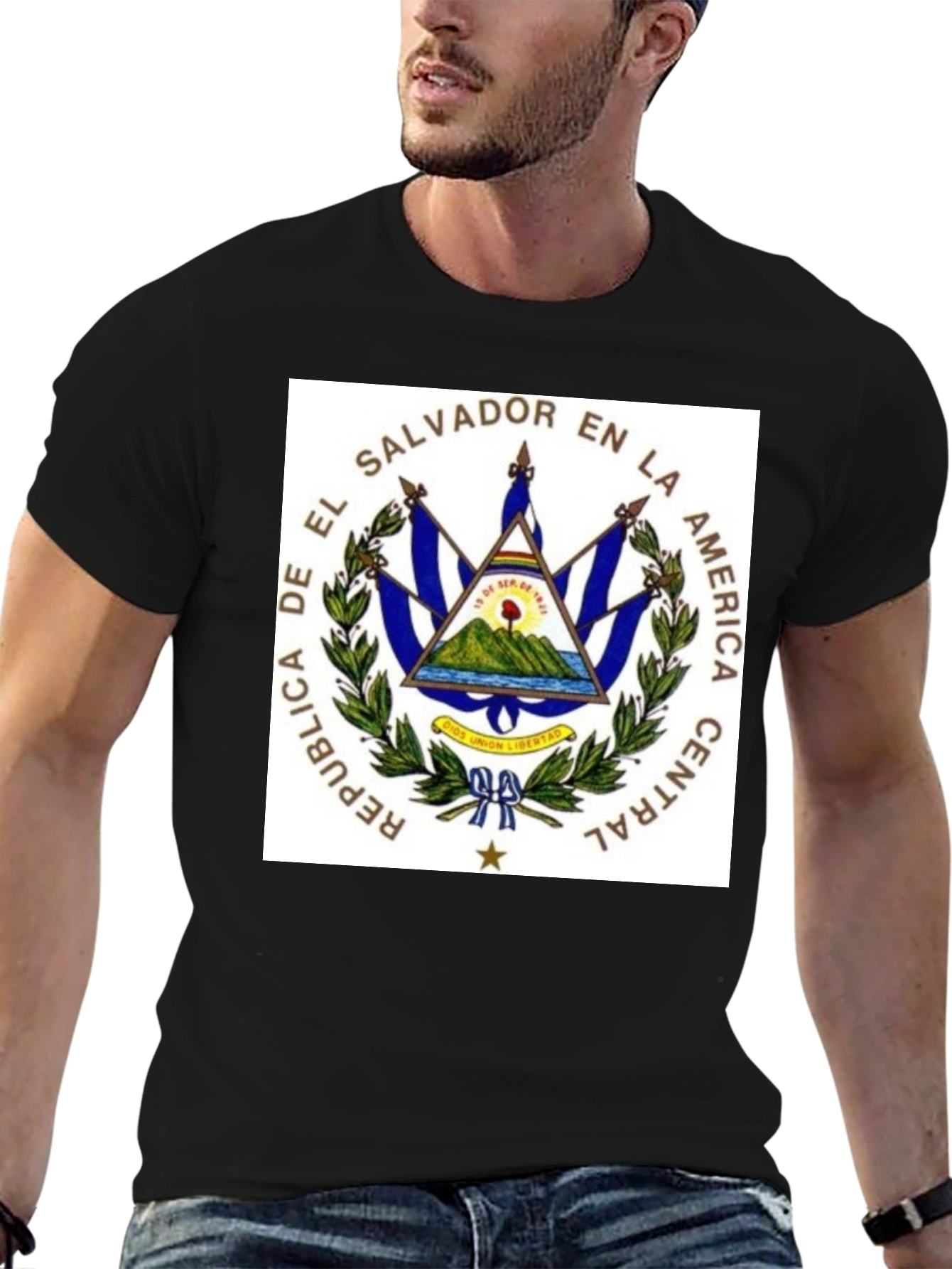 El Salvador Flag Graphic T-Shirt