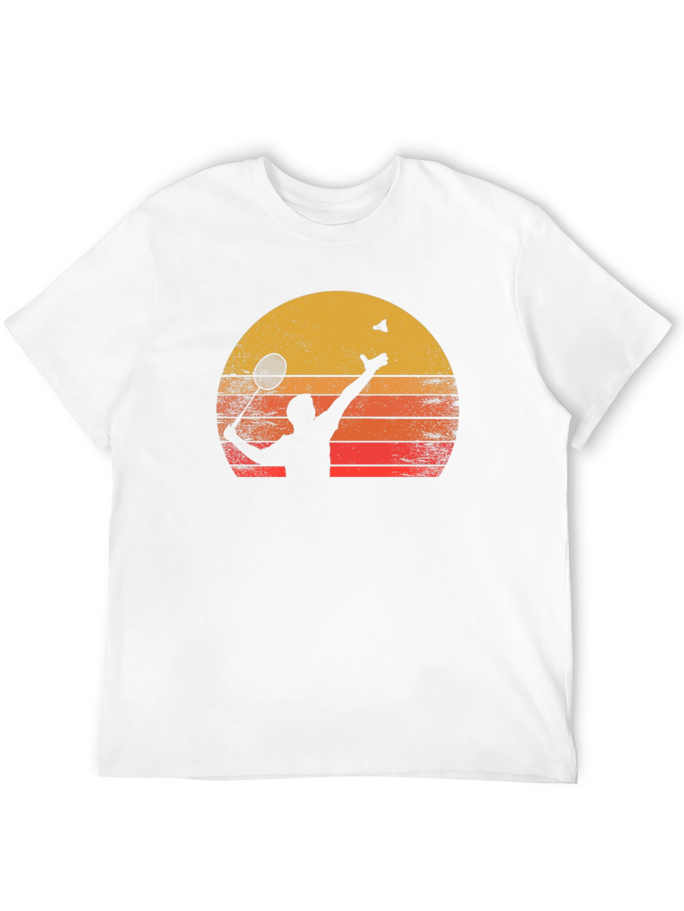 Badminton Sunset Graphic Tee - Black