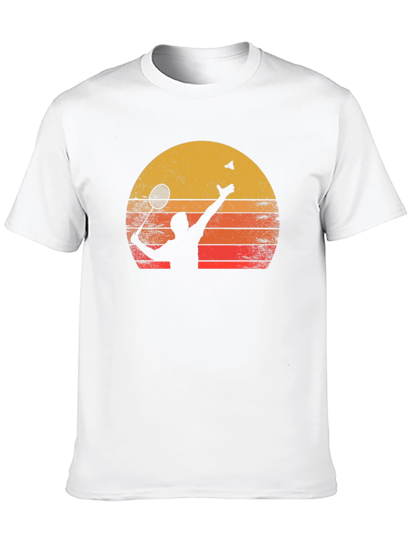 Badminton Sunset Graphic Tee - Black