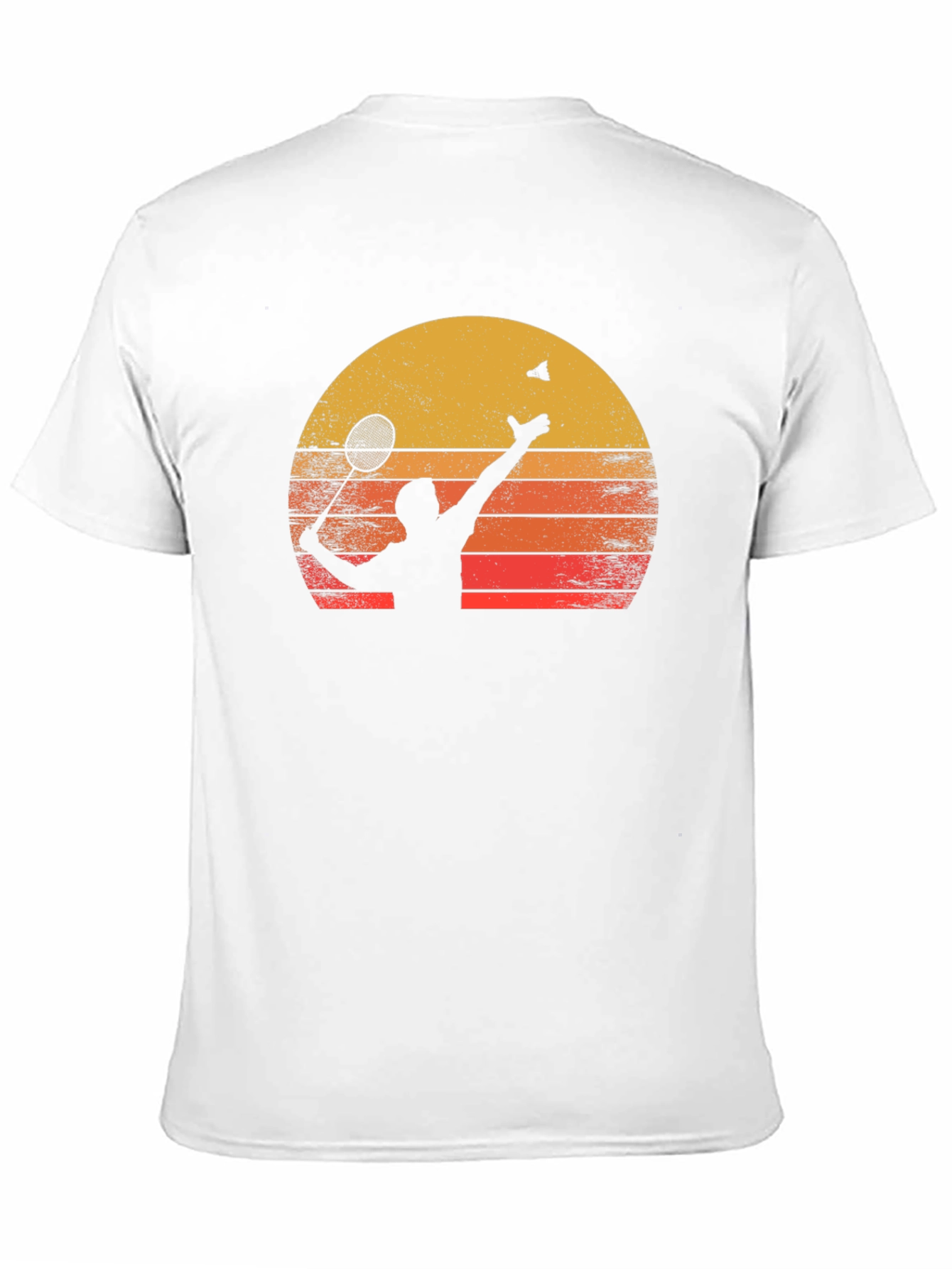 Badminton Sunset Graphic Tee - Black
