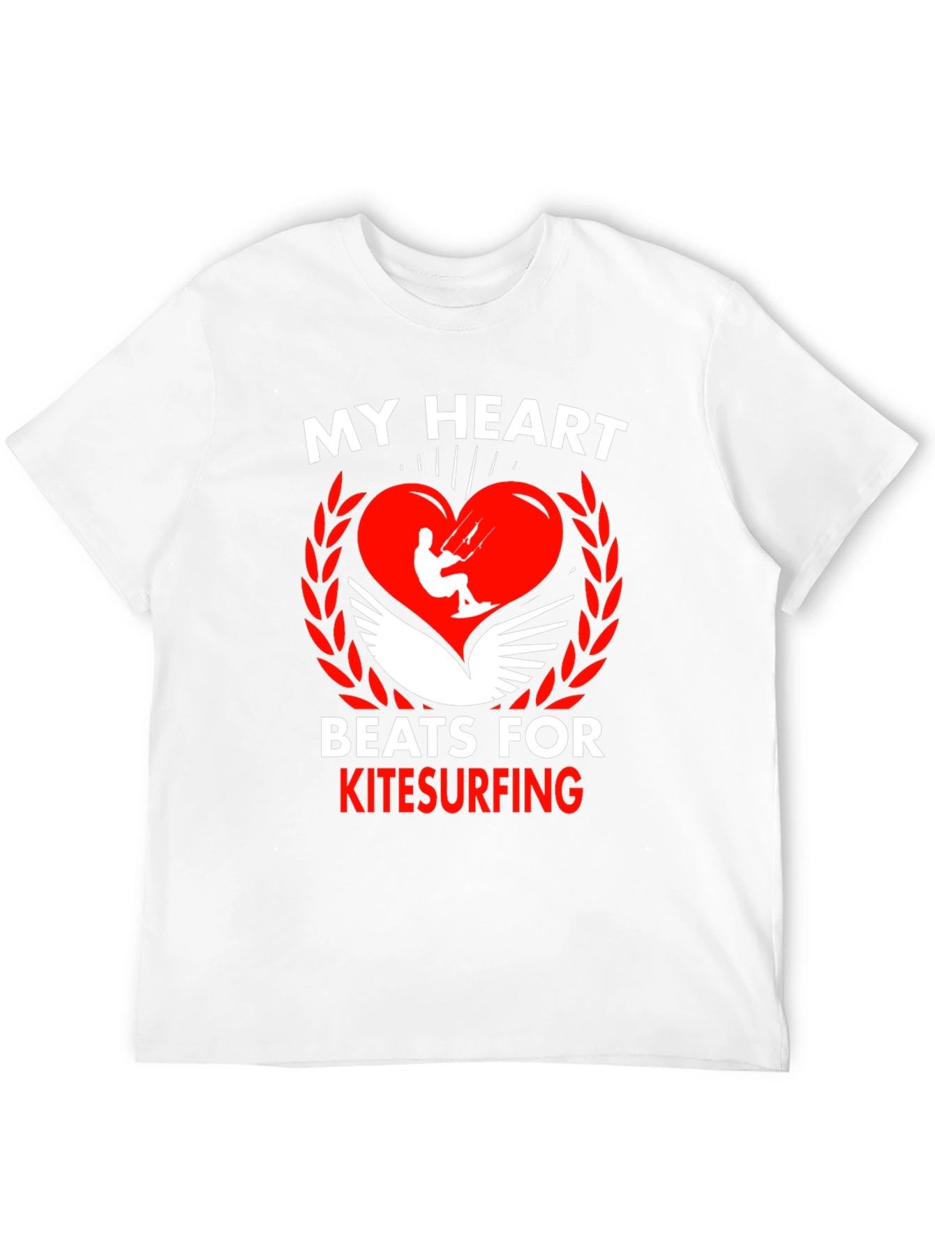 My Heart Beats for Kitesurfing Graphic Tee