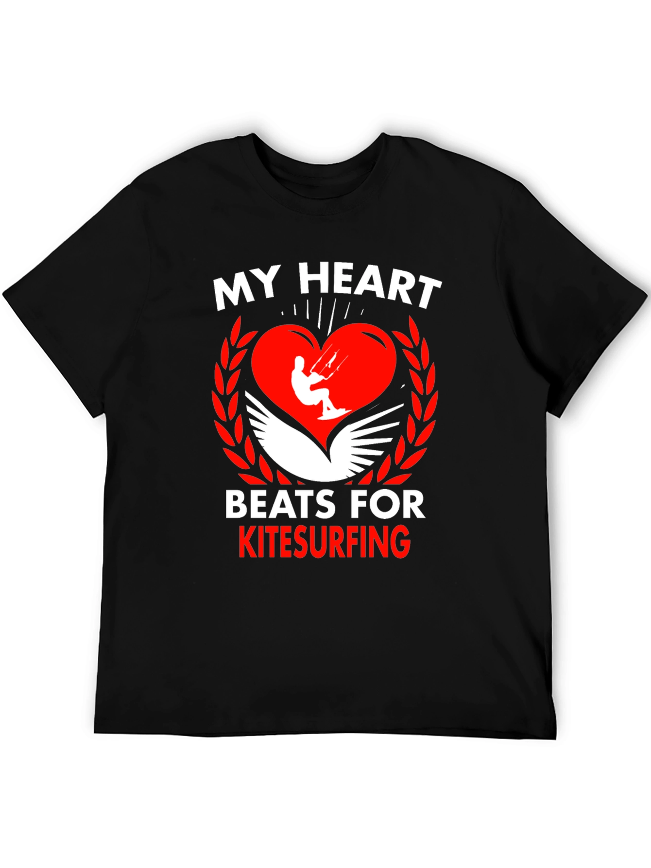 My Heart Beats for Kitesurfing Graphic Tee