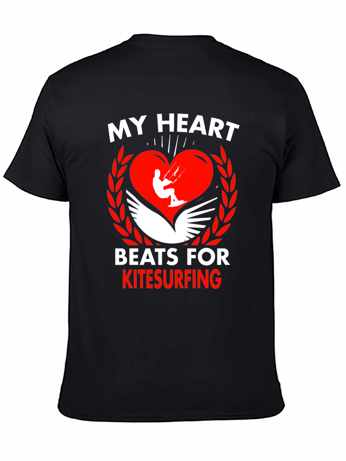 My Heart Beats for Kitesurfing Graphic Tee