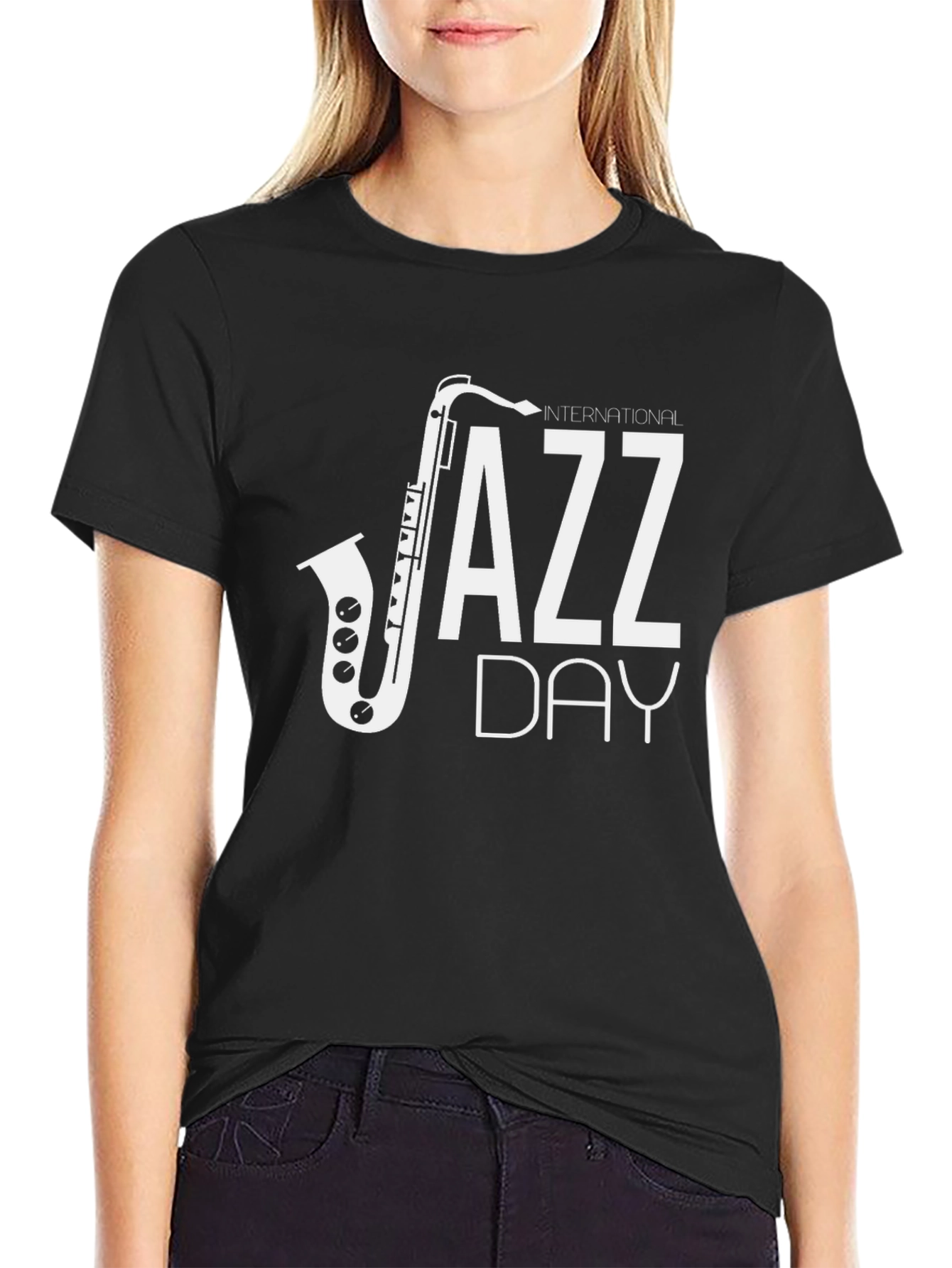 International Jazz Day Black T-Shirt