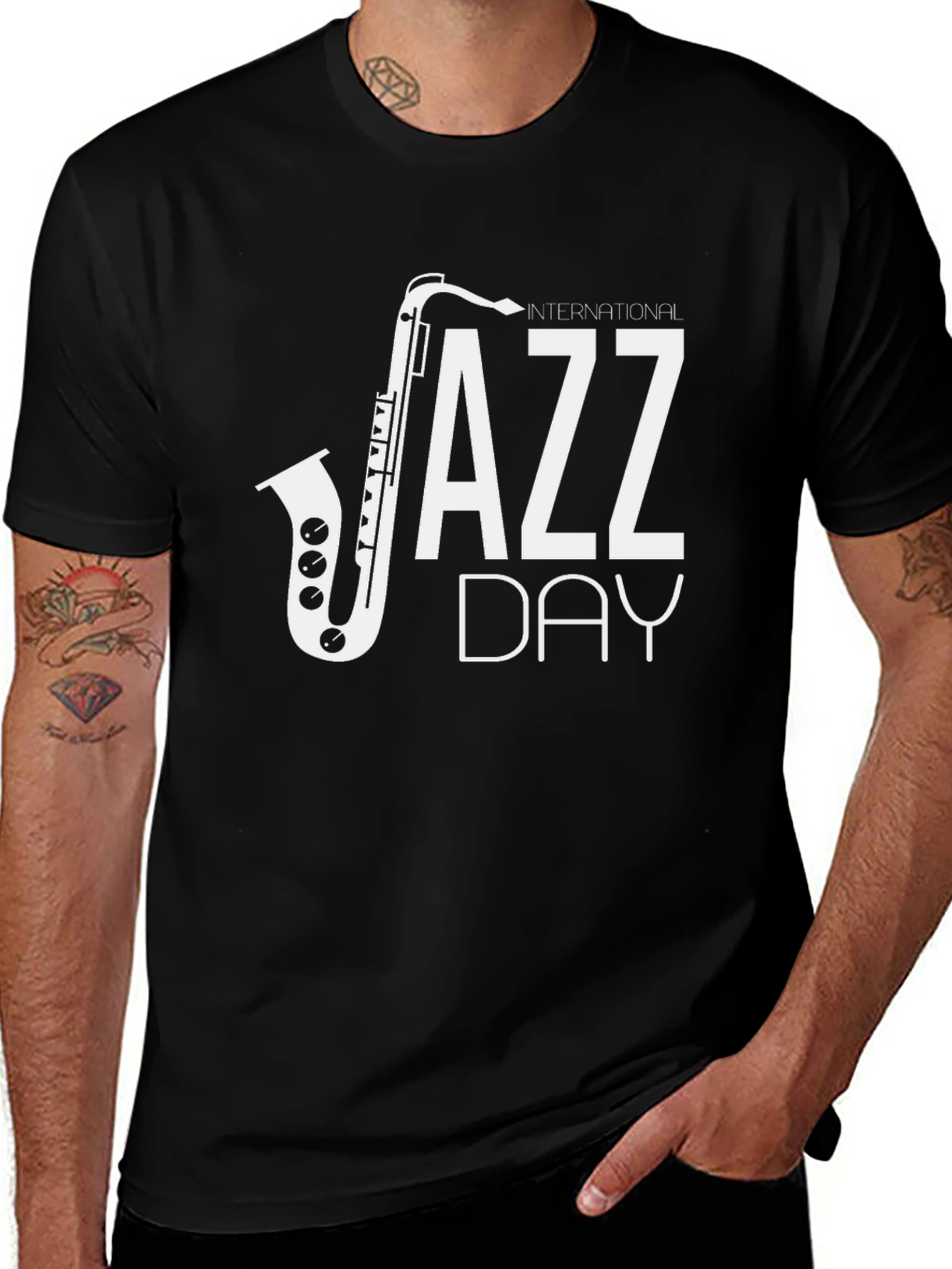 International Jazz Day Black T-Shirt