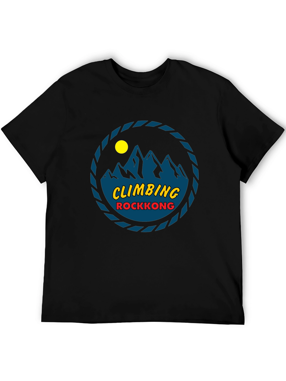 Climbing Rockkong Black Graphic Tee