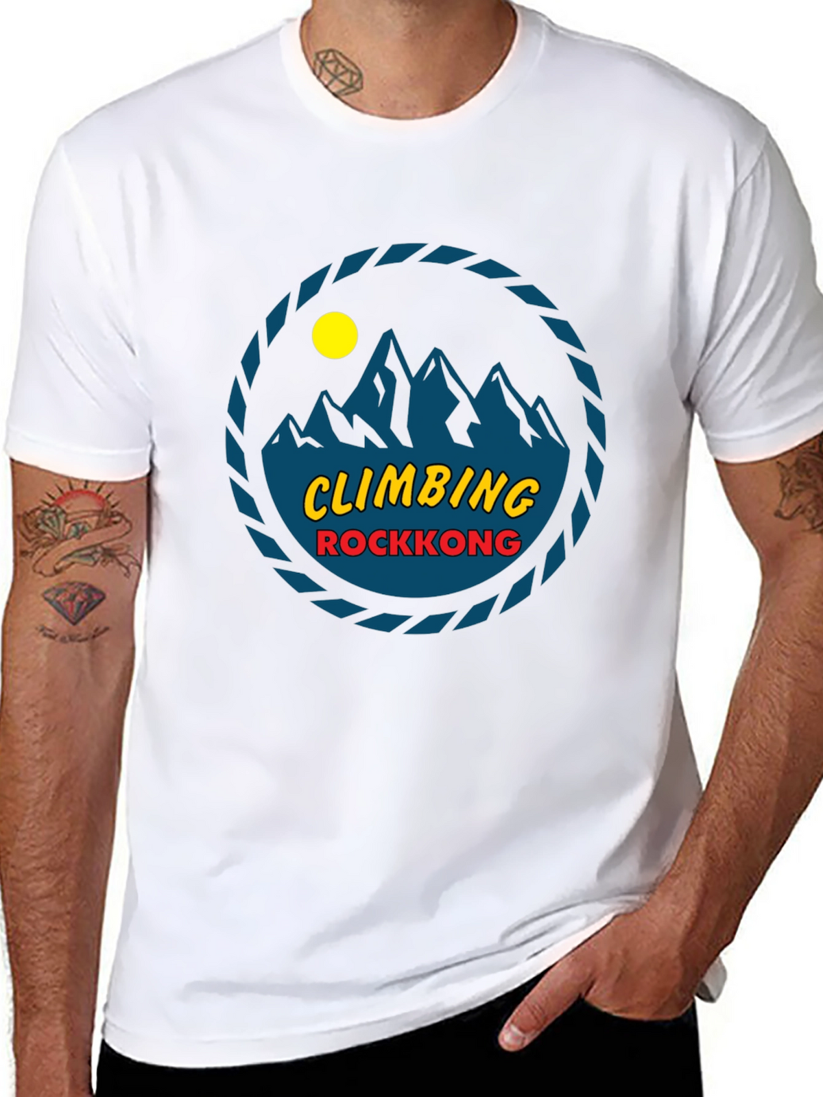 Climbing Rockkong Black Graphic Tee