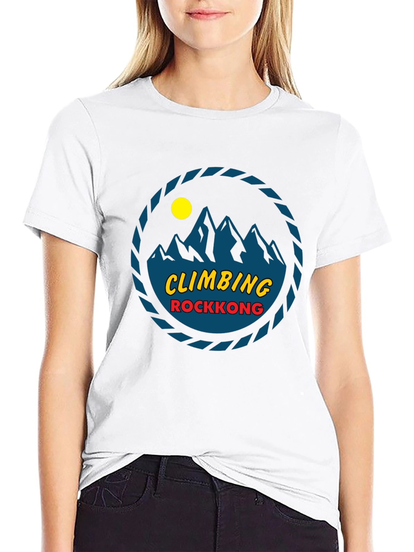 Climbing Rockkong Black Graphic Tee