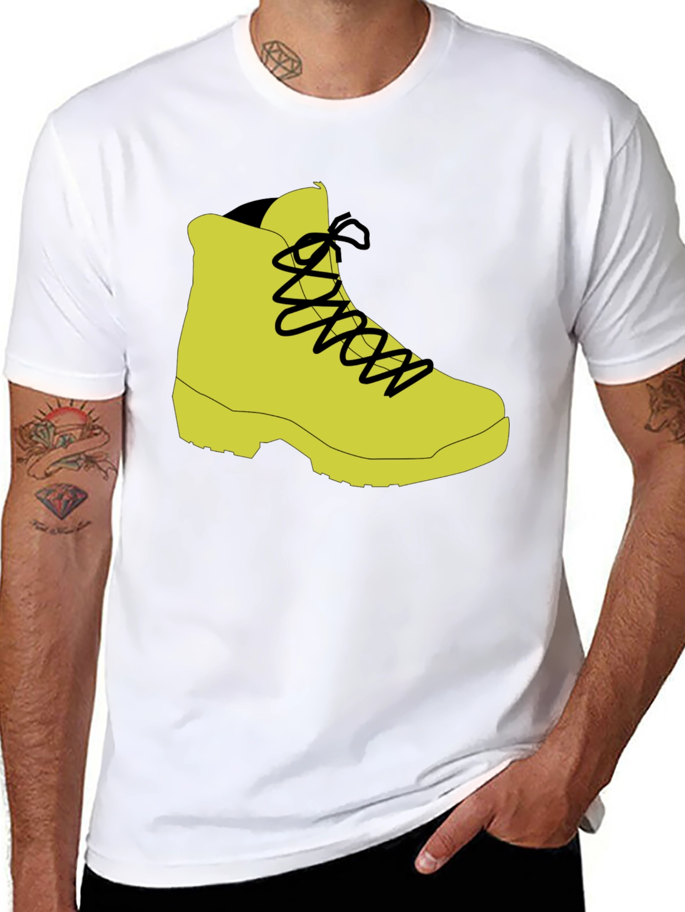 Hiking Boot Graphic Tee - Black