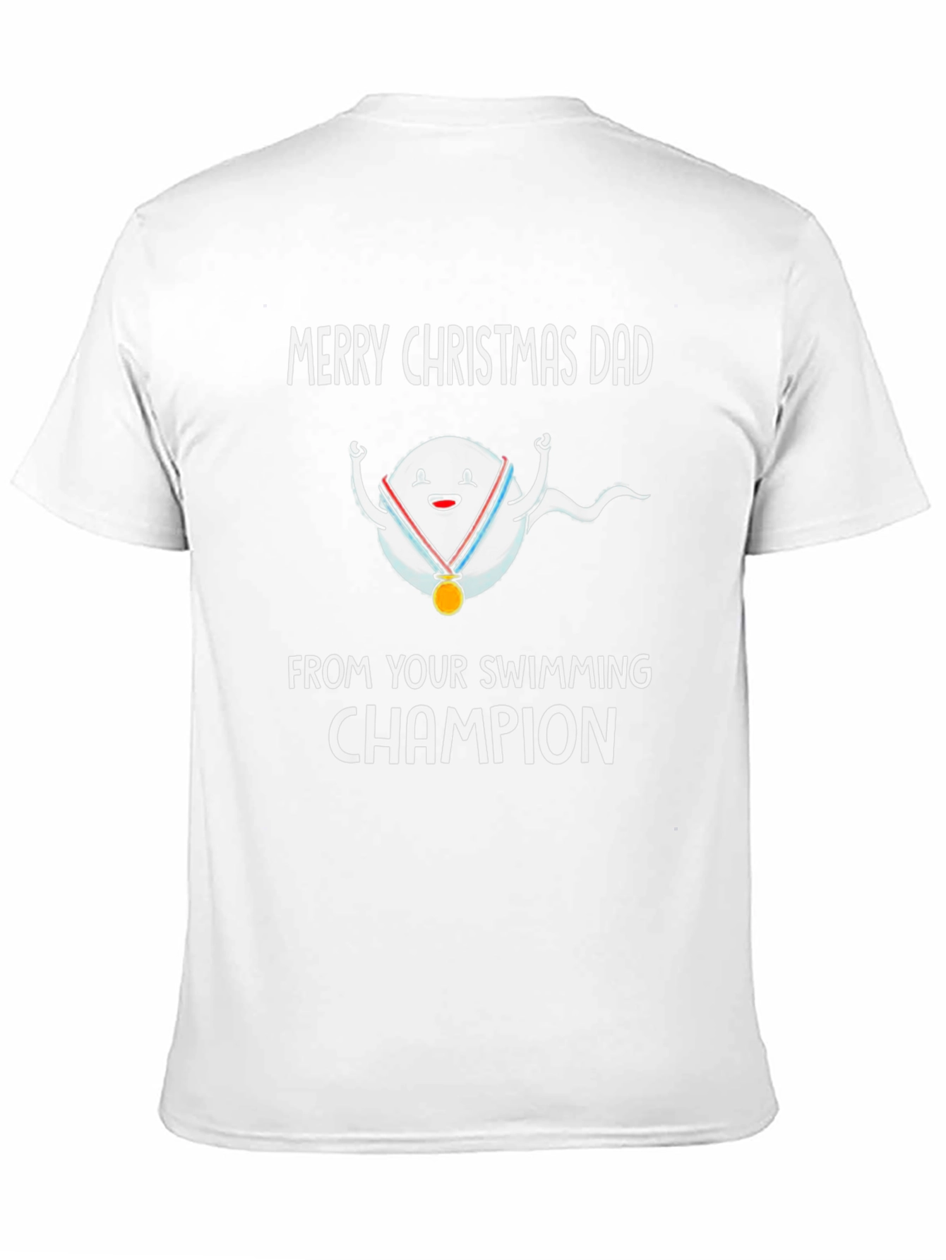 Funny Christmas Dad Swimming Champion T-Shirt