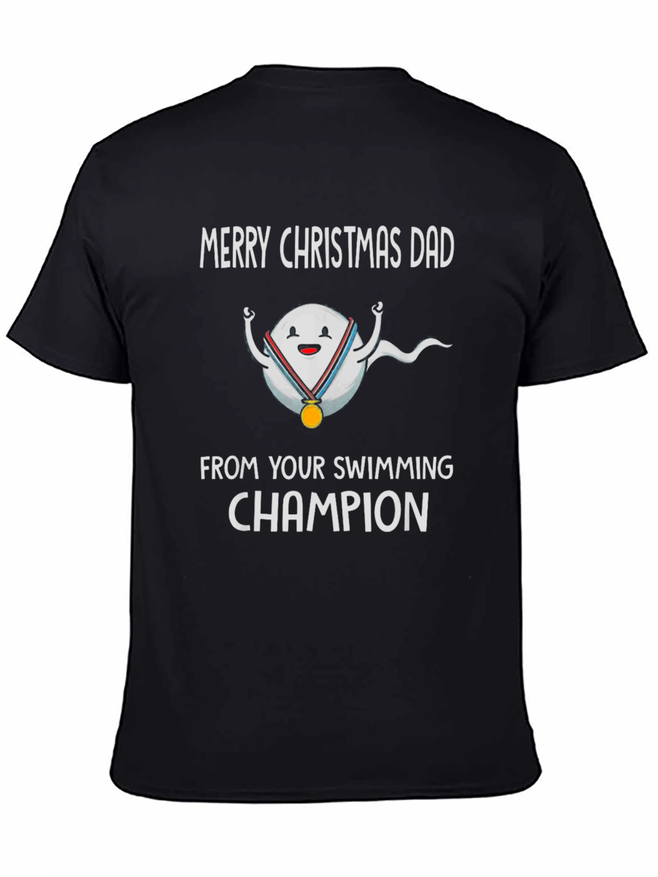 Funny Christmas Dad Swimming Champion T-Shirt