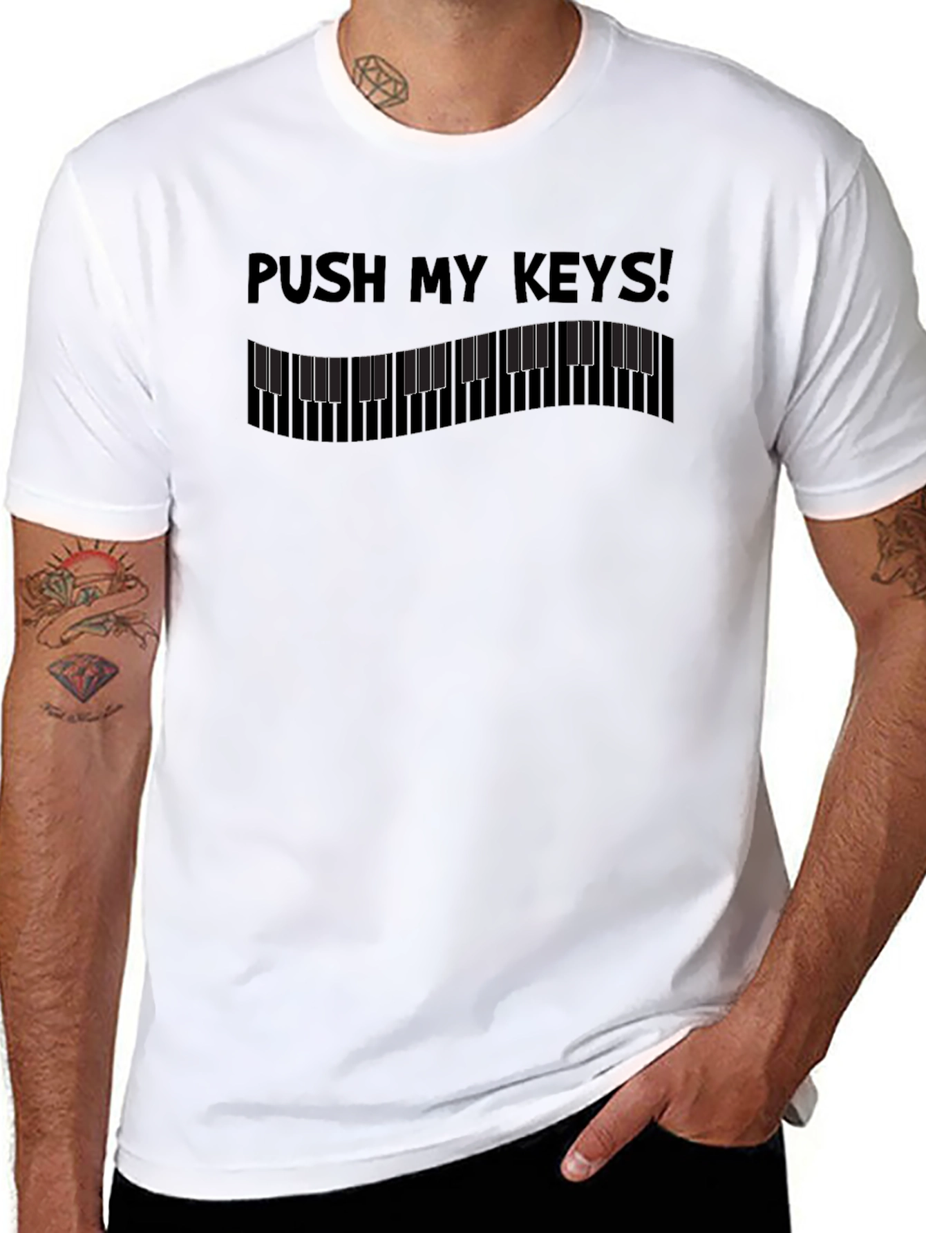 Push My Keys T-Shirt - Music Lover Tee