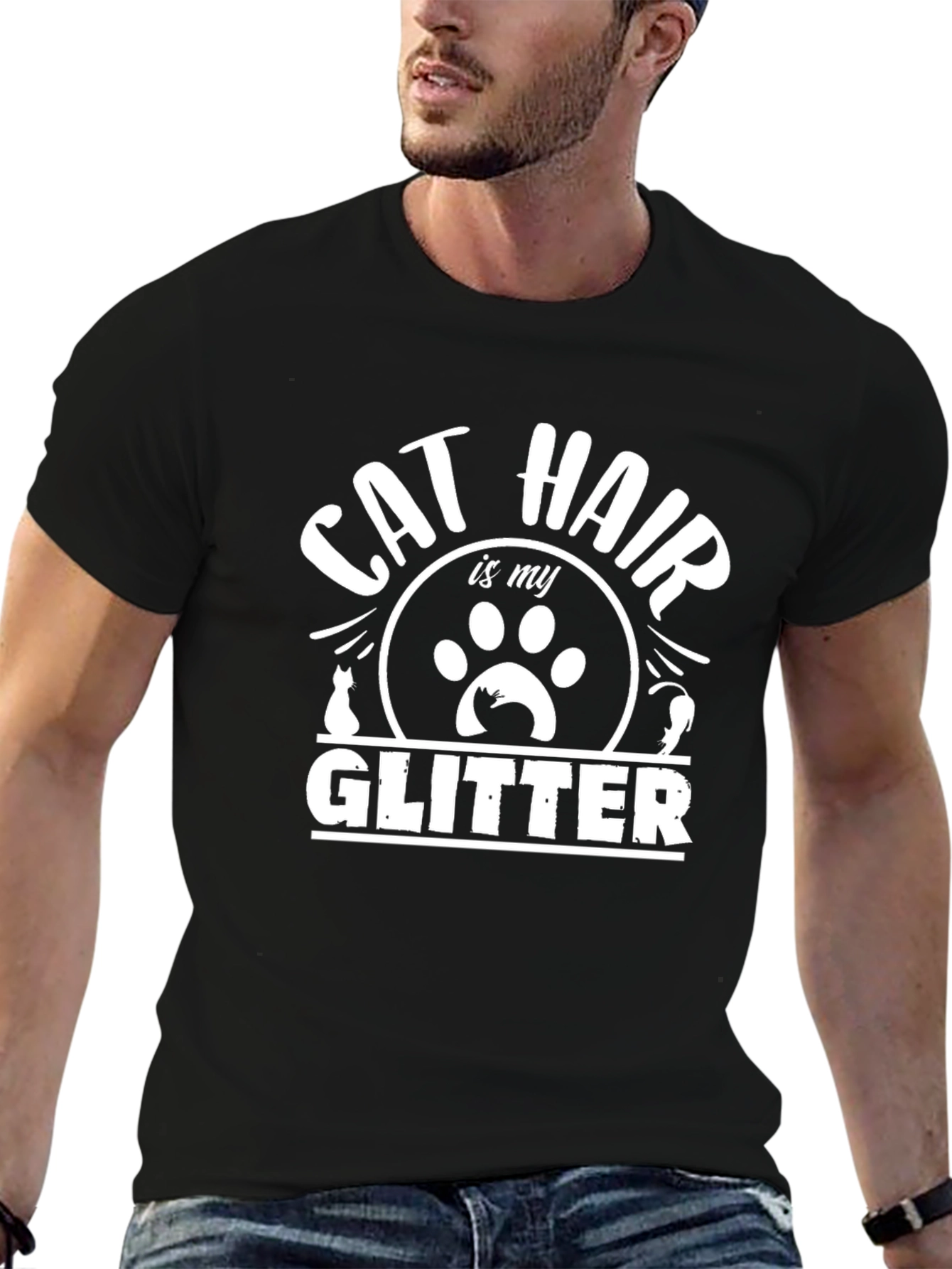 Cat Hair is My Glitter T-Shirt