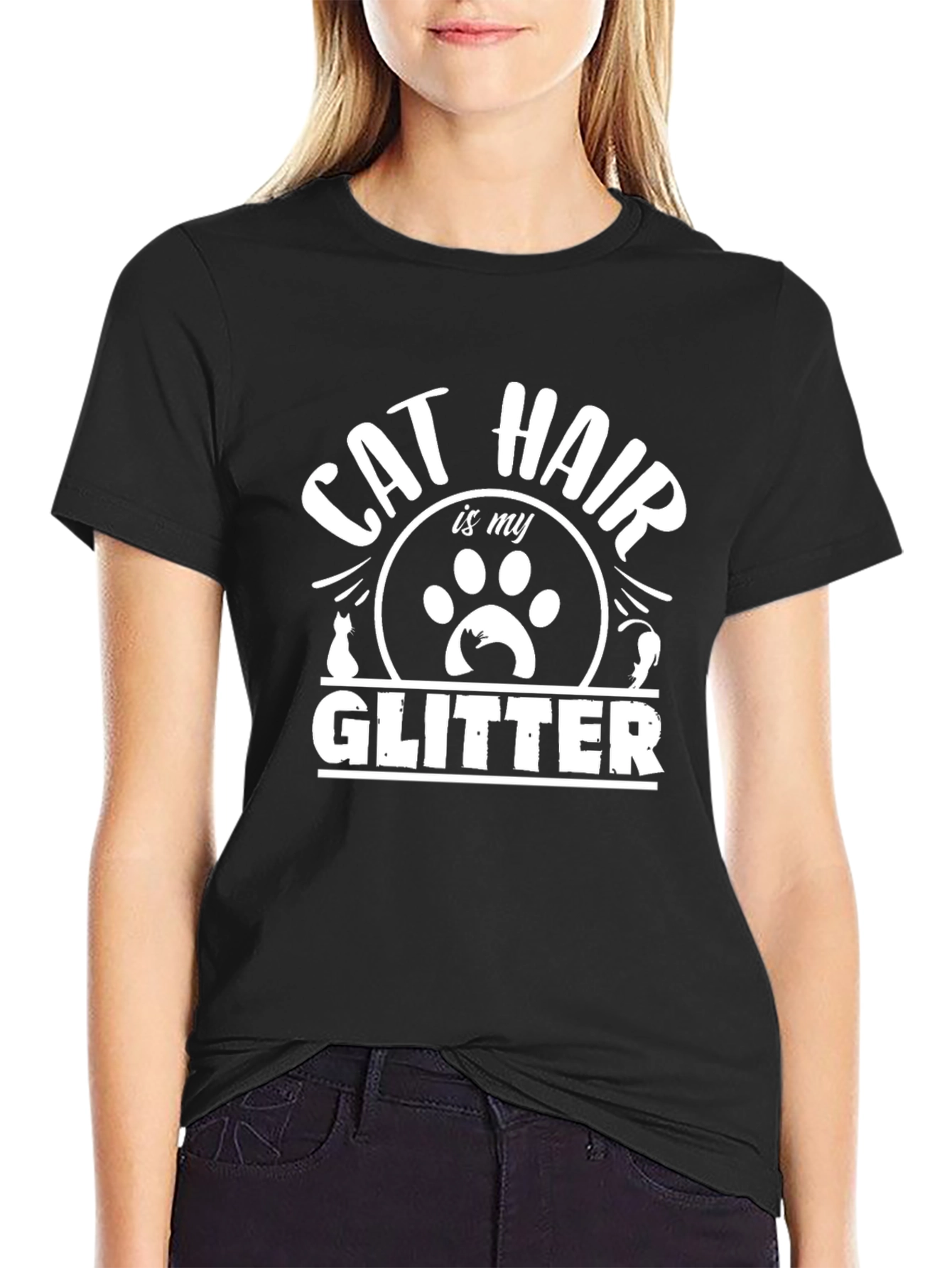 Cat Hair is My Glitter T-Shirt