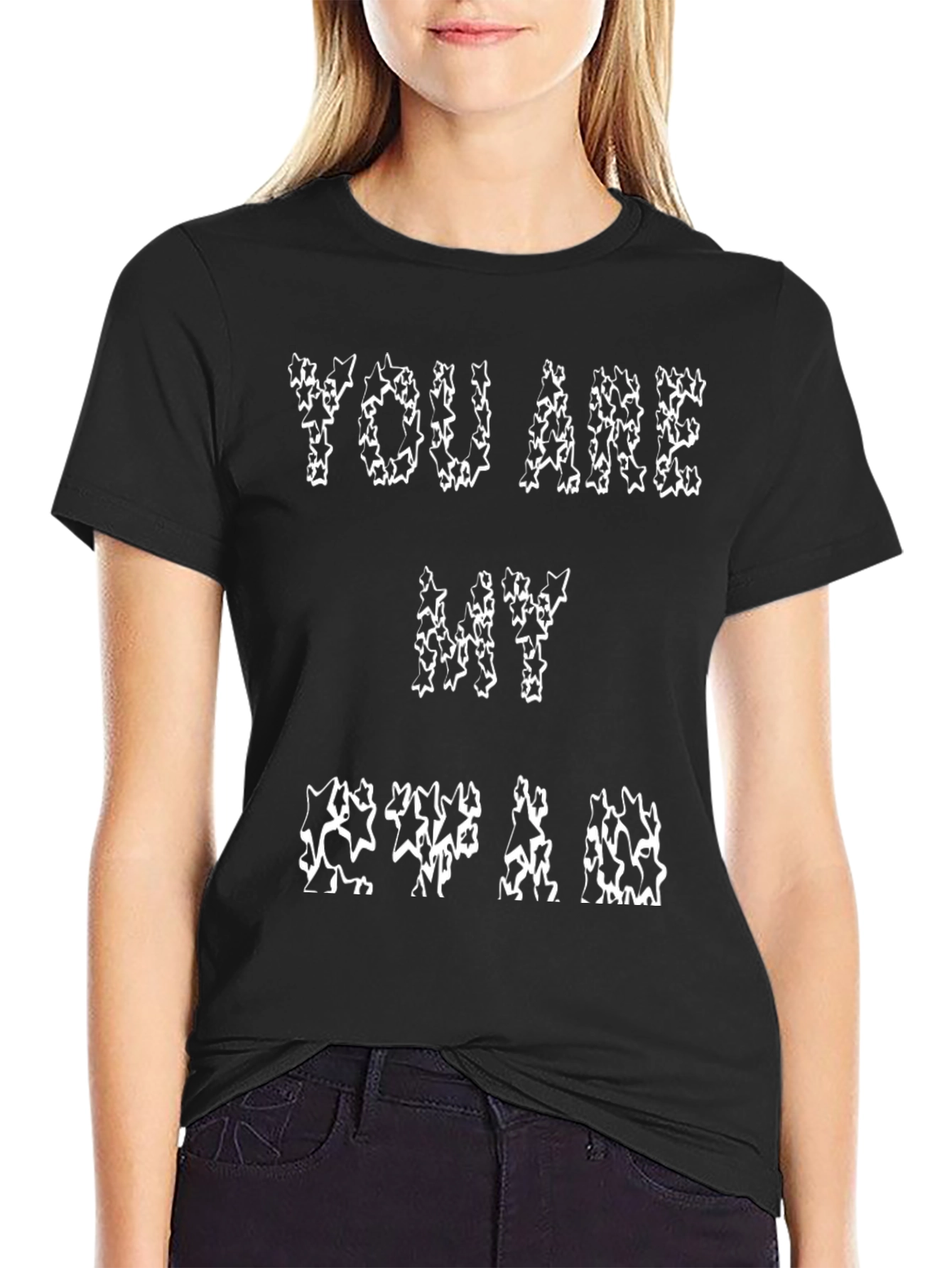 YOU ARE MY STAR T-Shirt - Black Cotton Tee