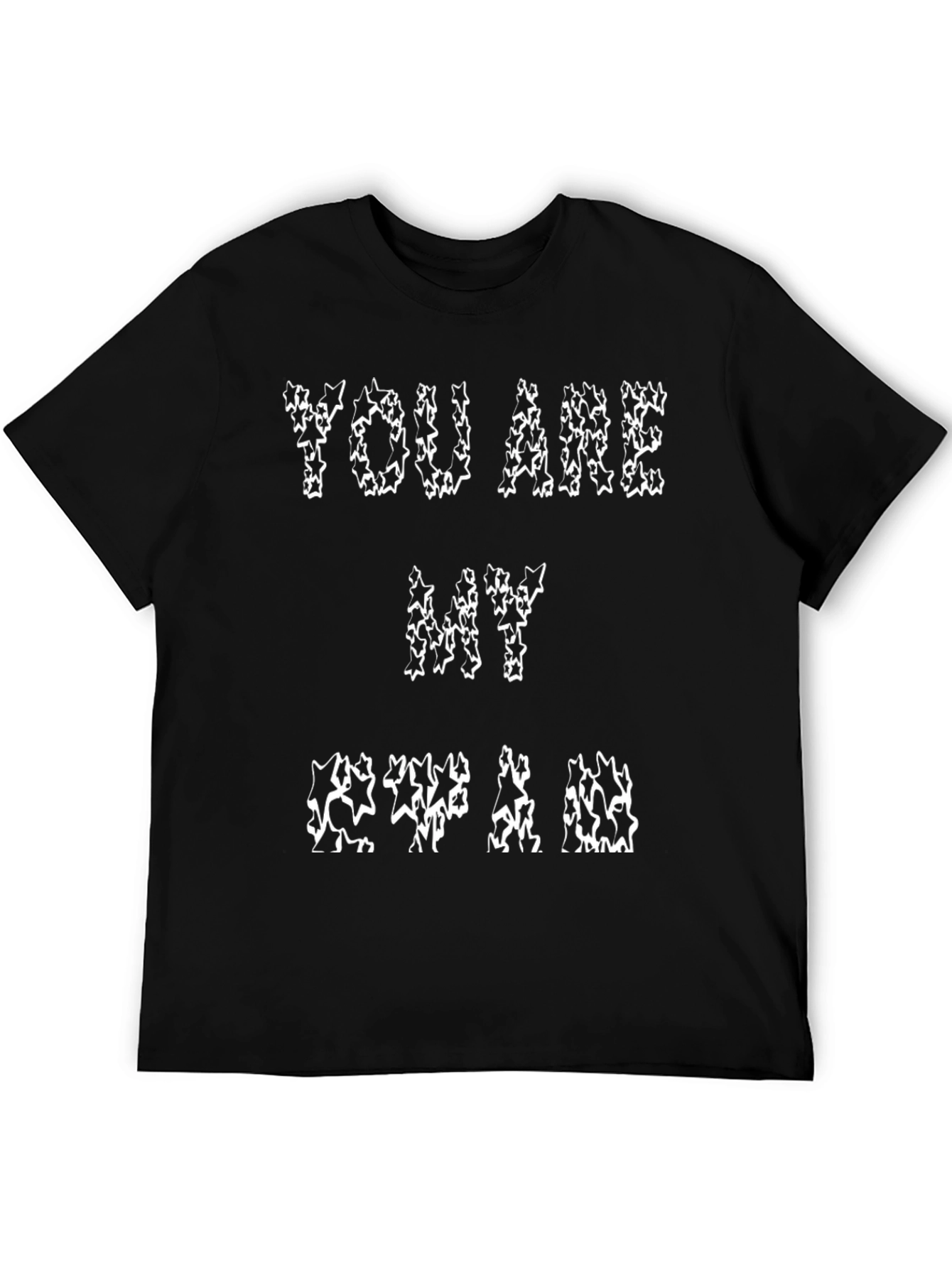 YOU ARE MY STAR T-Shirt - Black Cotton Tee