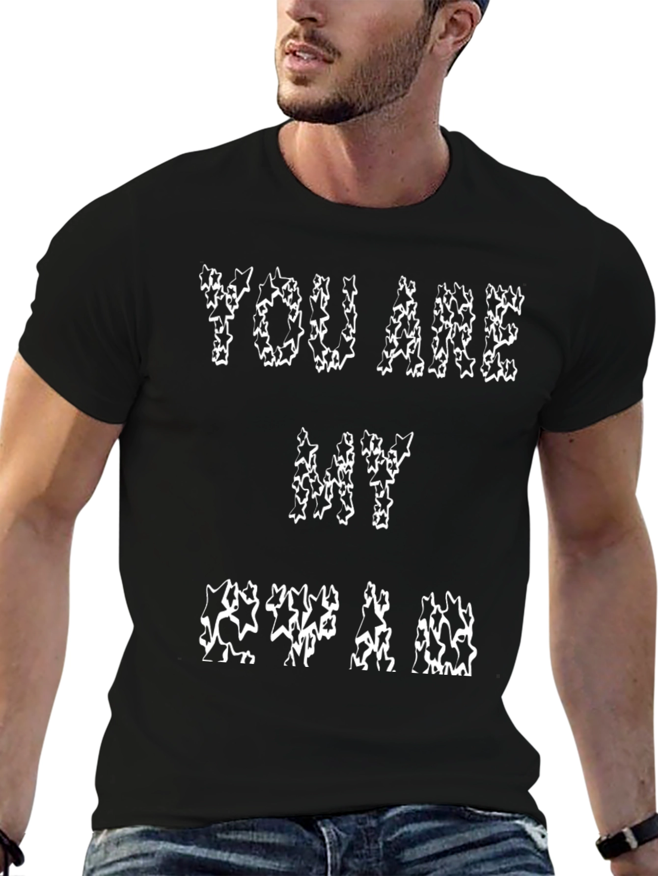 YOU ARE MY STAR T-Shirt - Black Cotton Tee
