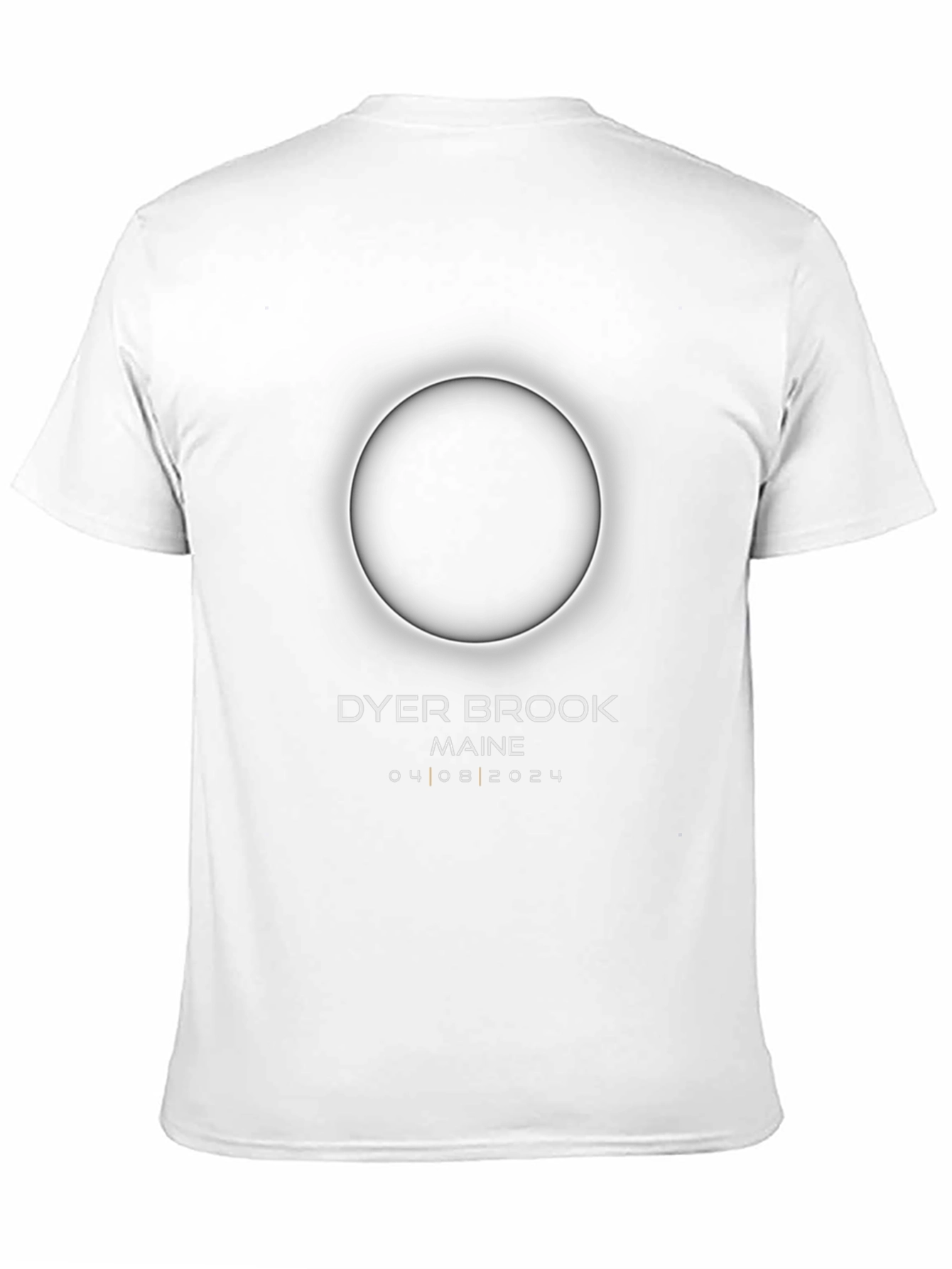 Dyer Brook Maine Eclipse 04 08 2024 Black T-Shirt