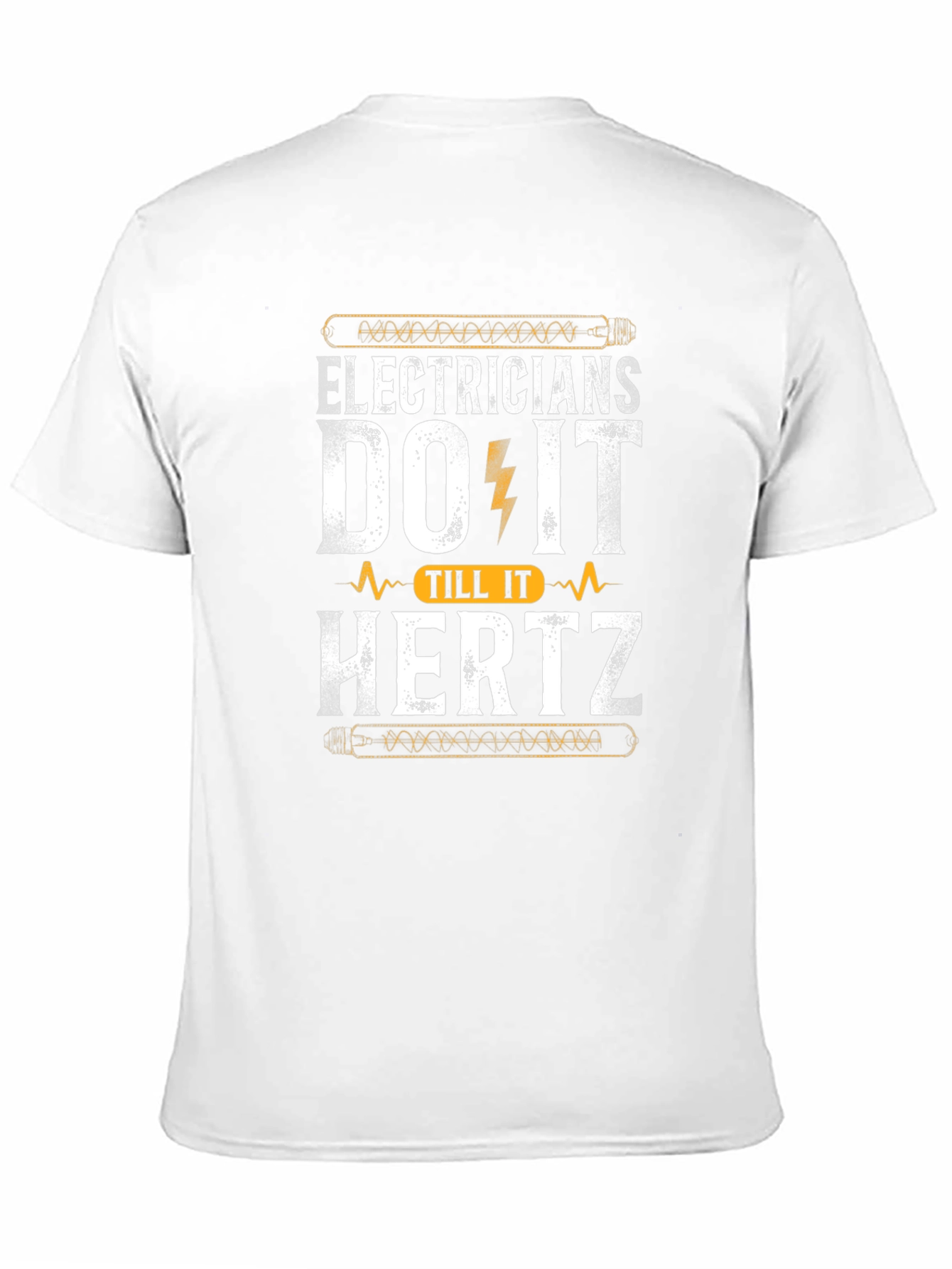 Electricians Do It Till It Hertz Black T-Shirt