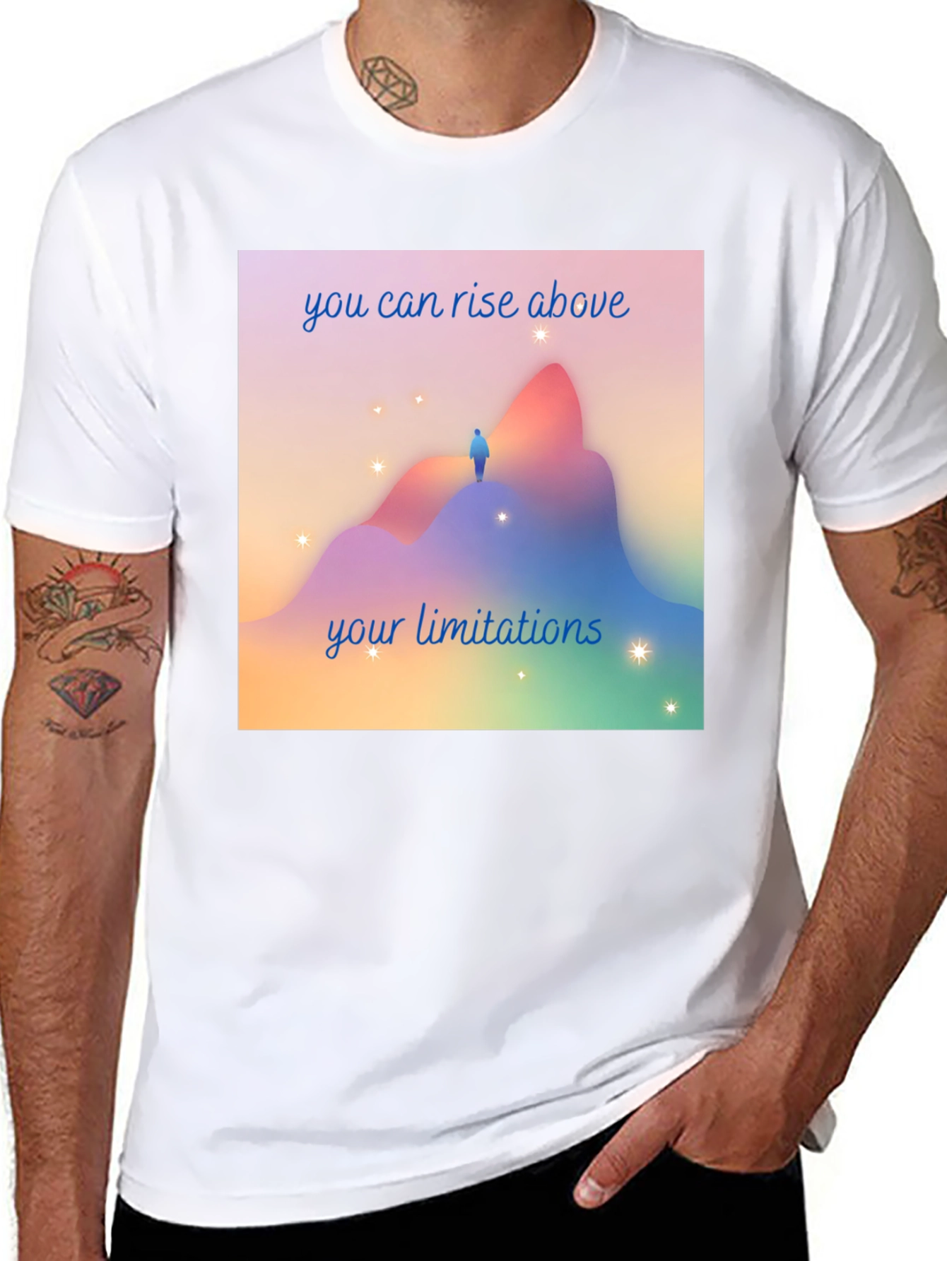 Motivational T-Shirt: Rise Above Limitations